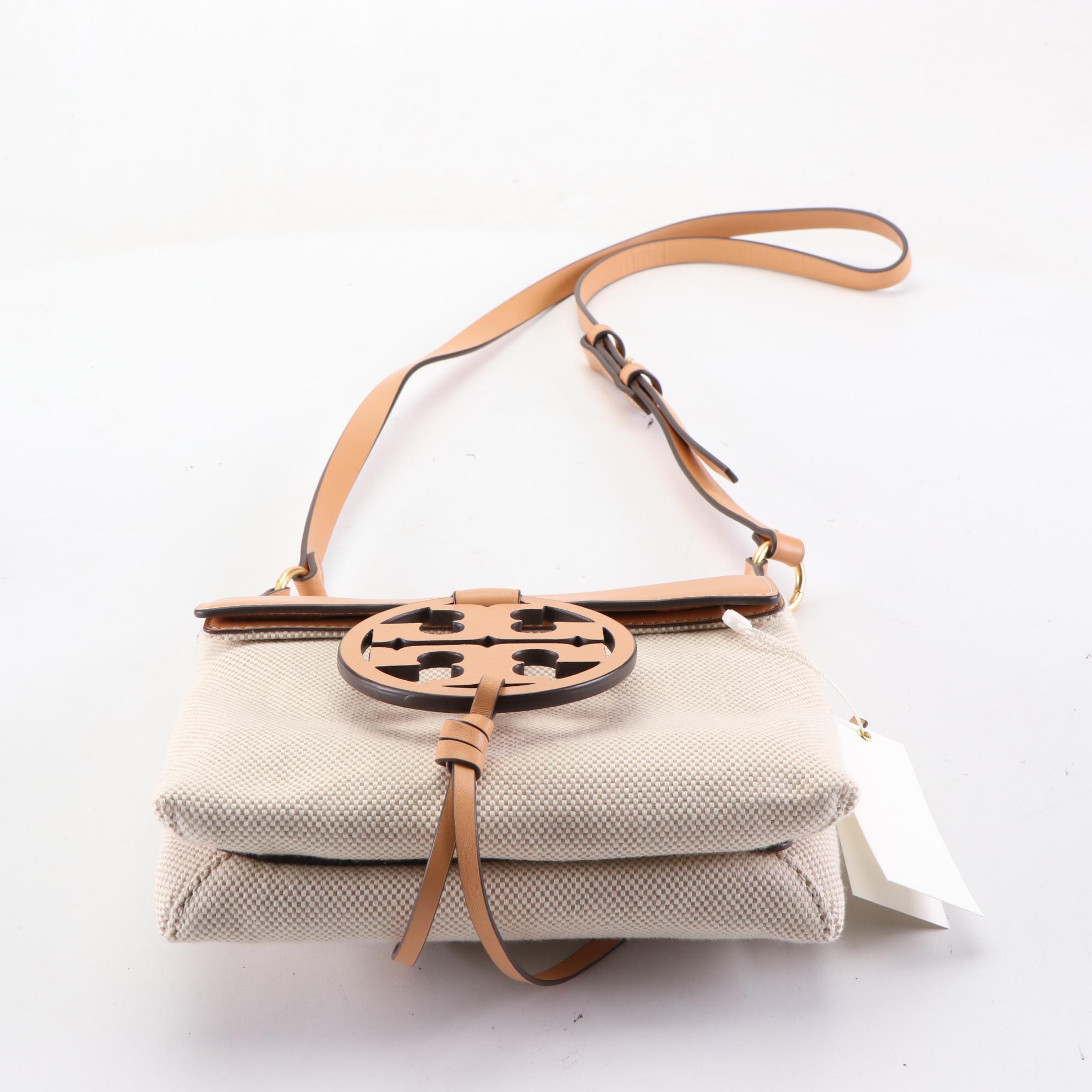 Tory Burch Miller Canvas Crossbody and Chelsea Slouchy Leather Tote