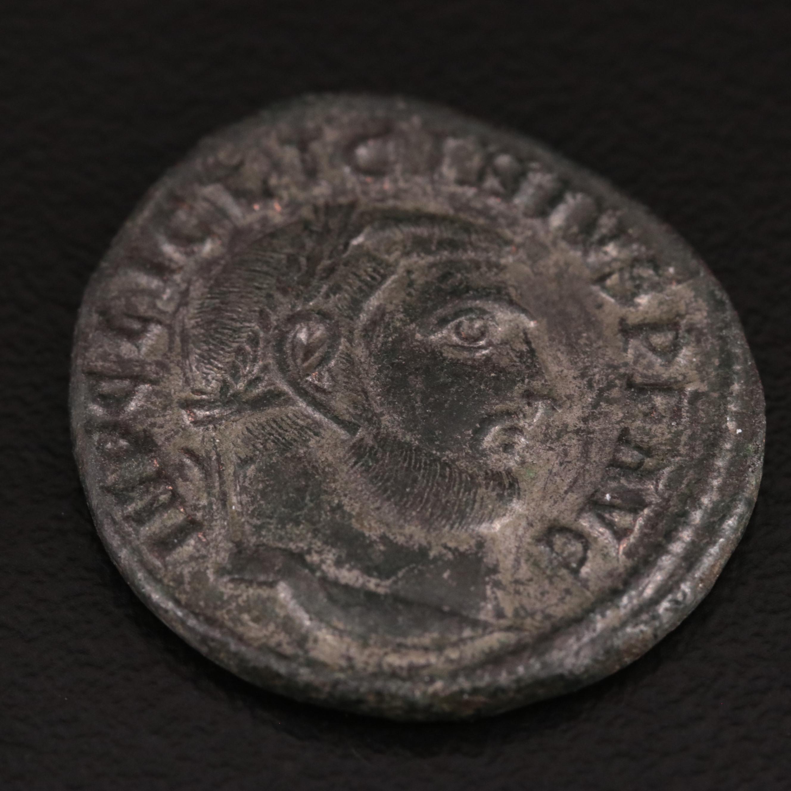 Ancient Roman Imperial Follis Coin of Licinius I, ca. 314 A.D.