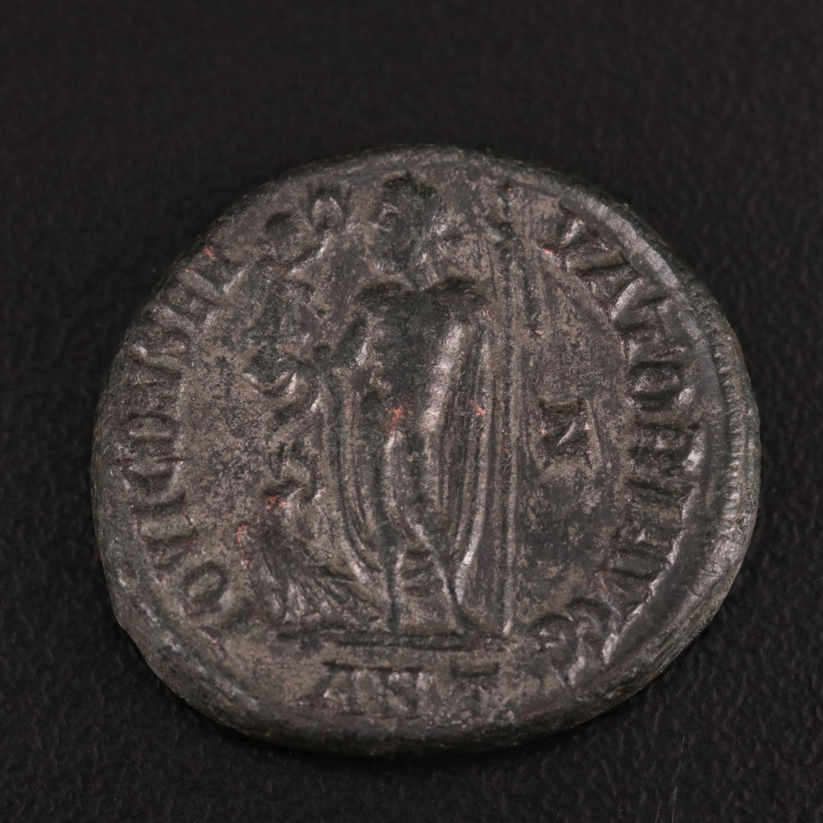 Ancient Roman Imperial Follis Coin of Licinius I, ca. 314 A.D.