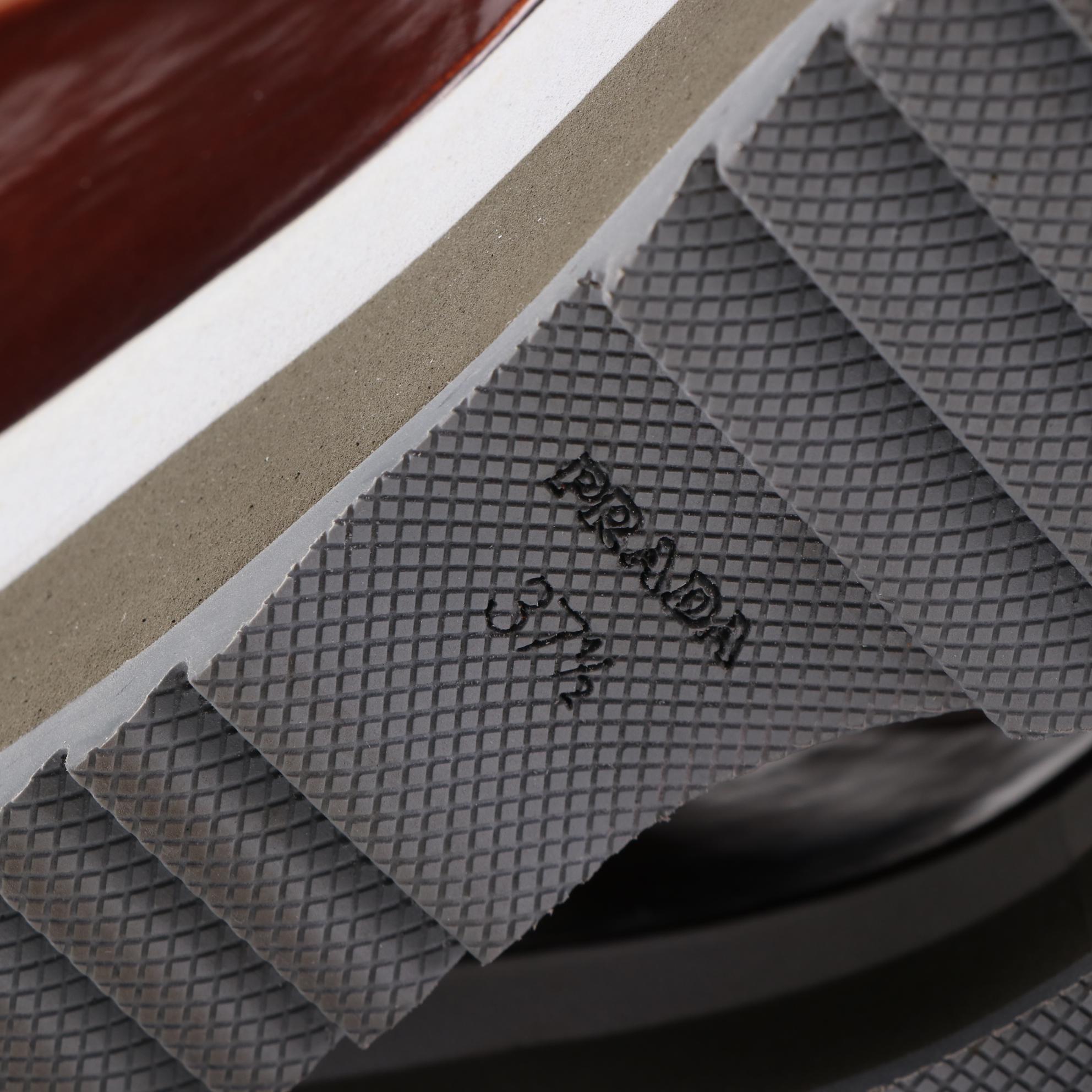 Prada Leather Platform Mary Jane Wedge Pumps