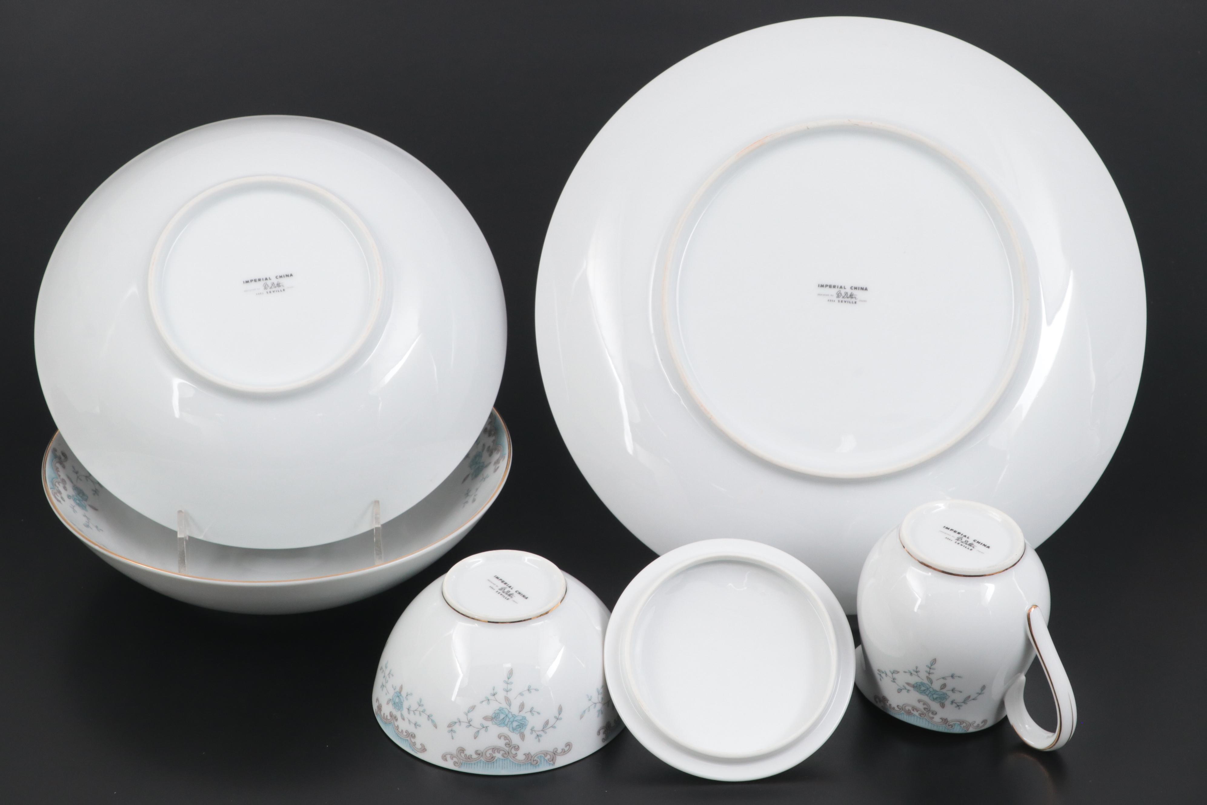 Imperial China "Seville" Dinnerware, Mid-20th Century