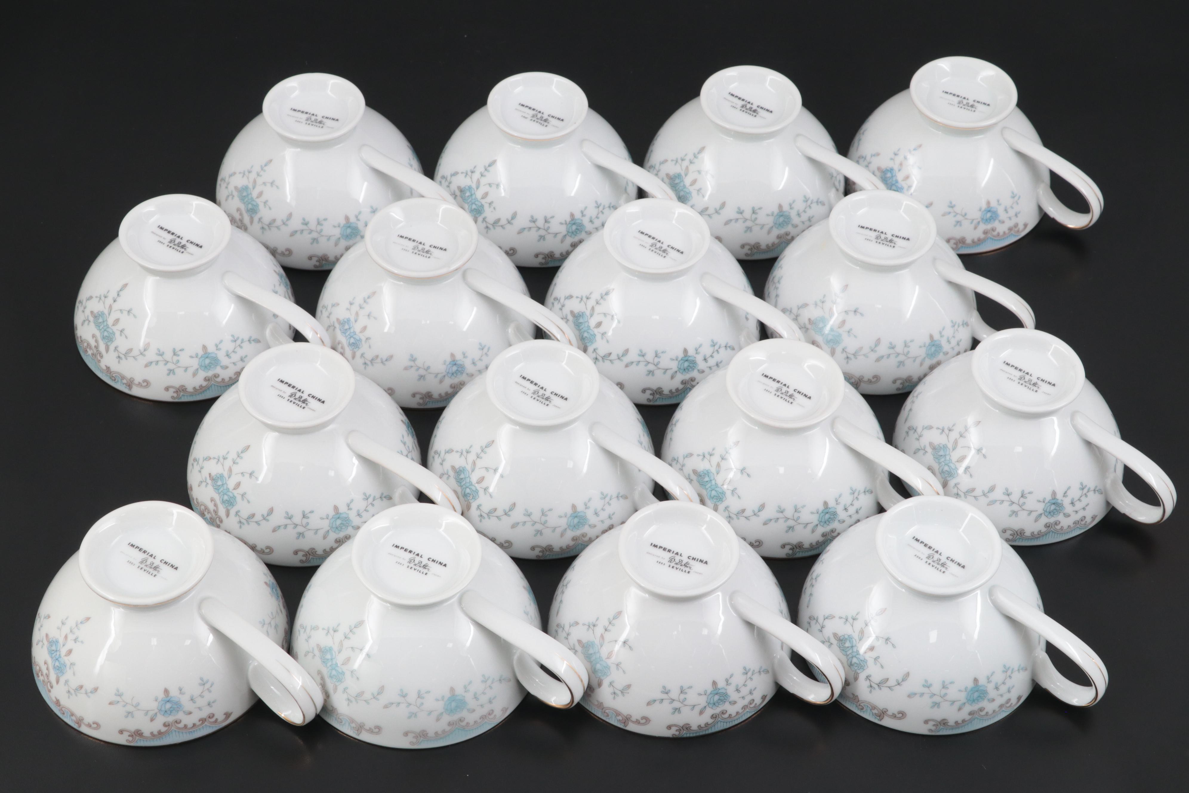 Imperial China "Seville" Dinnerware, Mid-20th Century