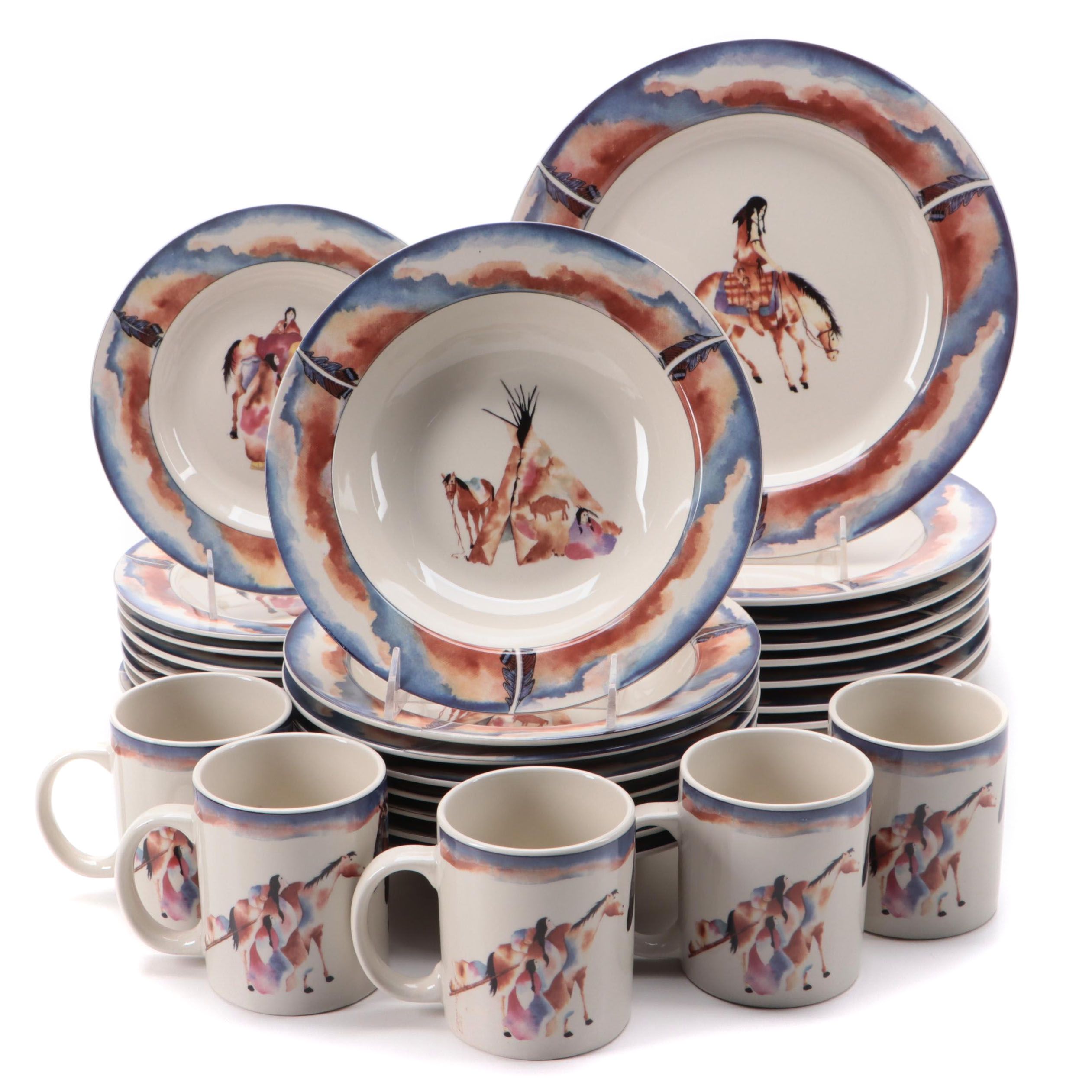 Meiwa Table Art "Lonely Journey" Dinnerware, 1997