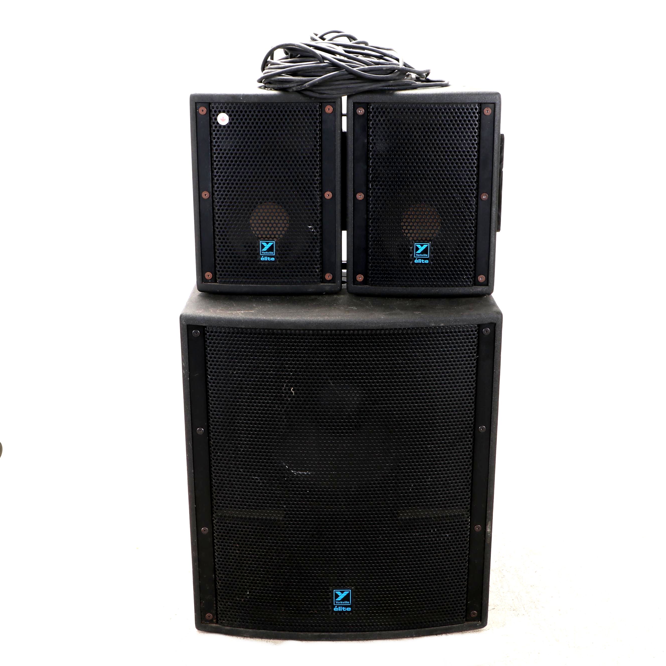 Yorkville Elite LS801P Subwoofer and Speakers