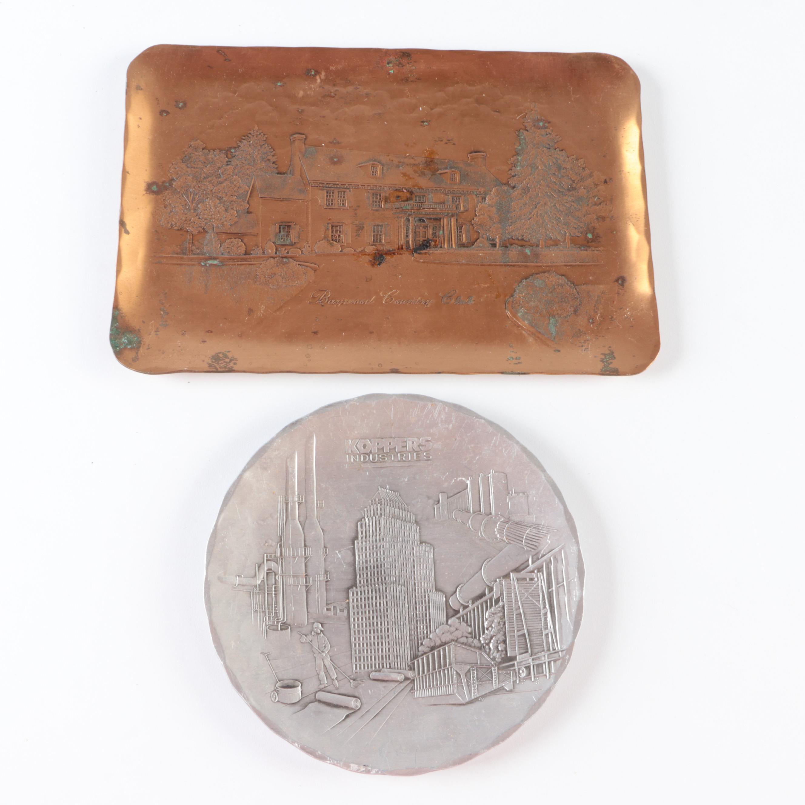 Glass, Metal and Ceramic Ashtrays Featuring Playboy Club, Maisonette