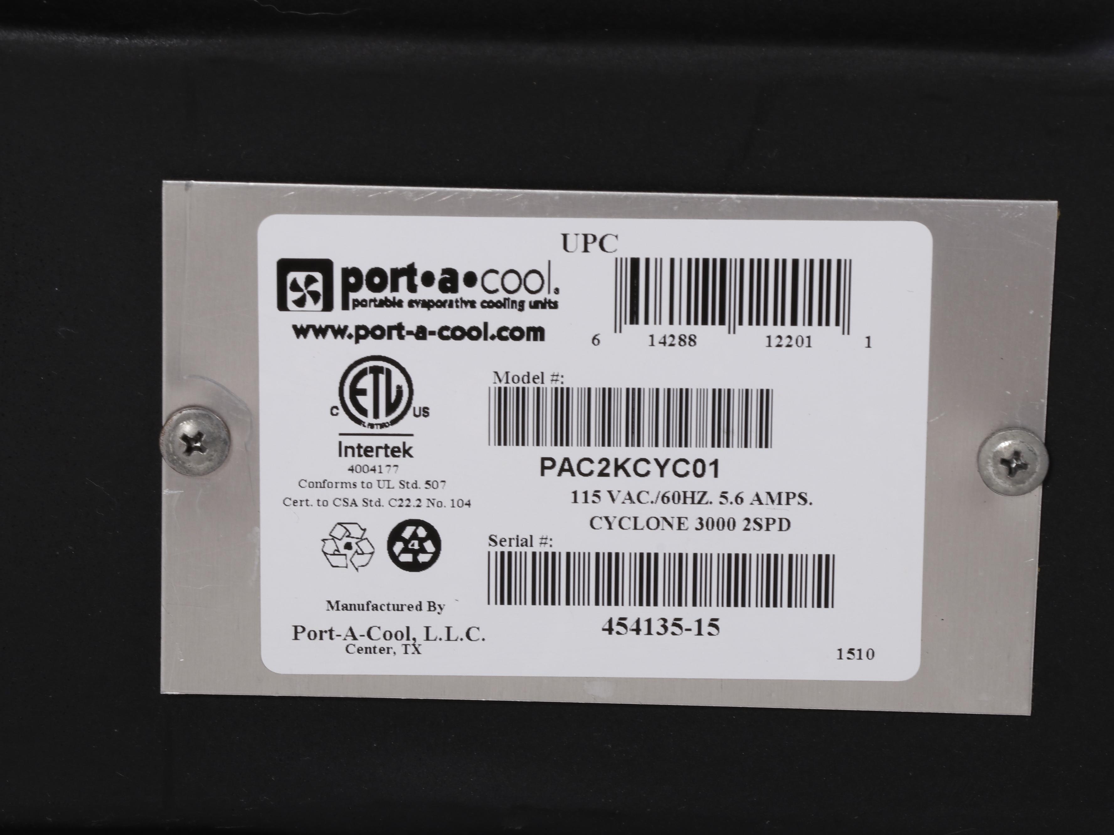 Port-A-Cool Evaporative Portable Cooler