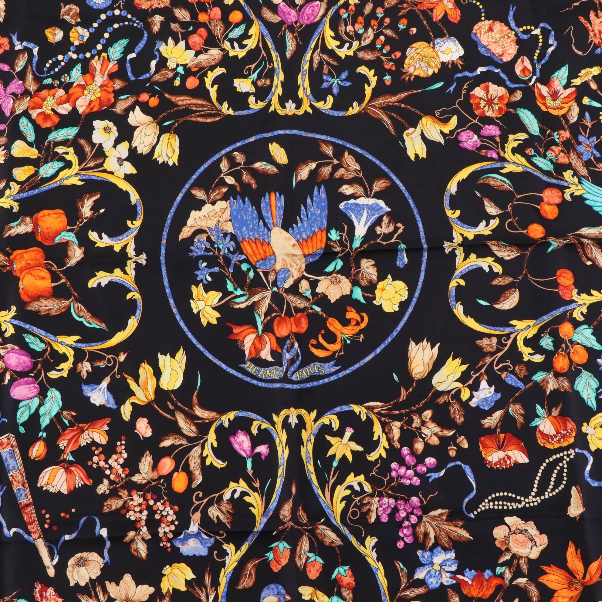 Hermès "Pierres d'Orient et d'Occident" Scarf 90 in Silk Twill