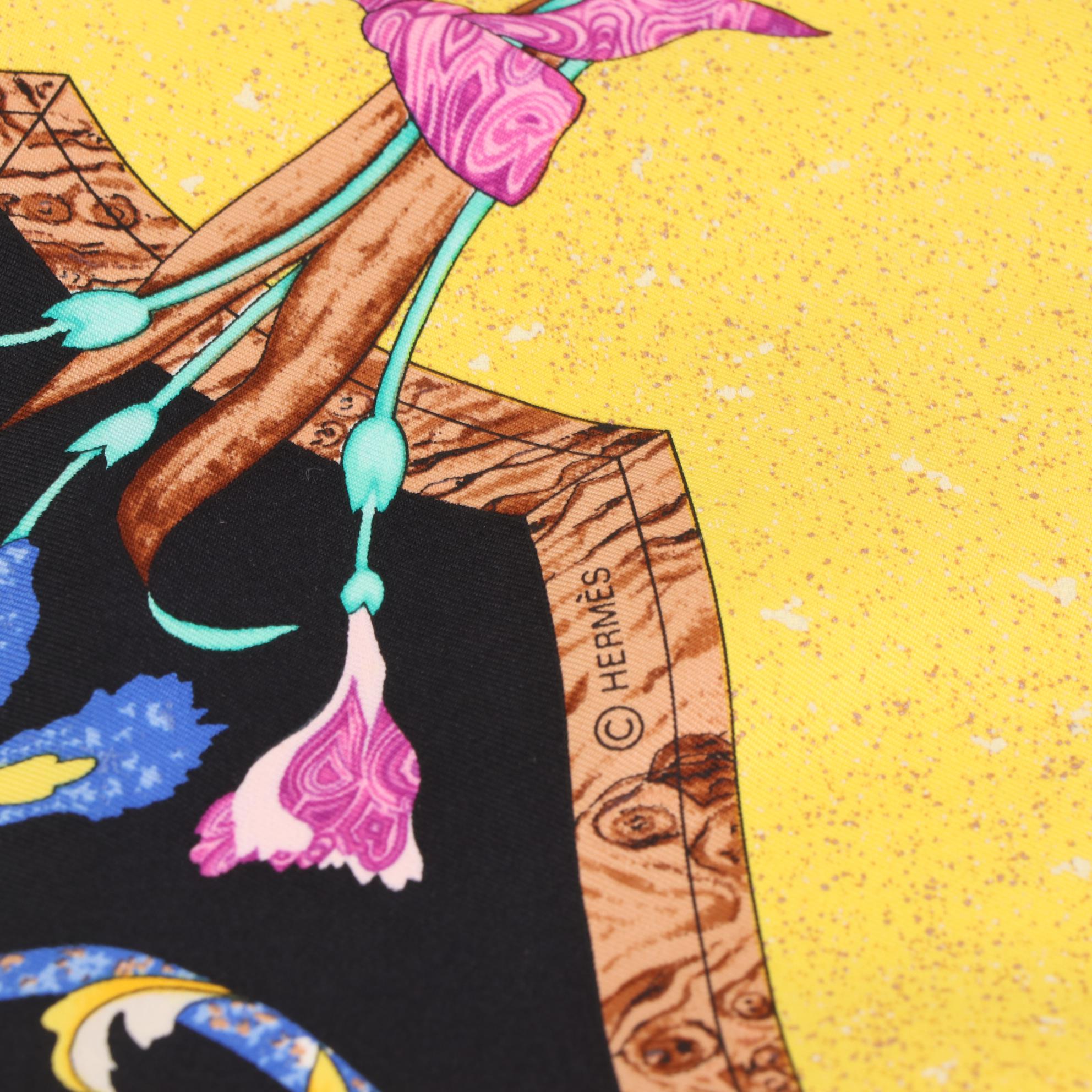 Hermès "Pierres d'Orient et d'Occident" Scarf 90 in Silk Twill