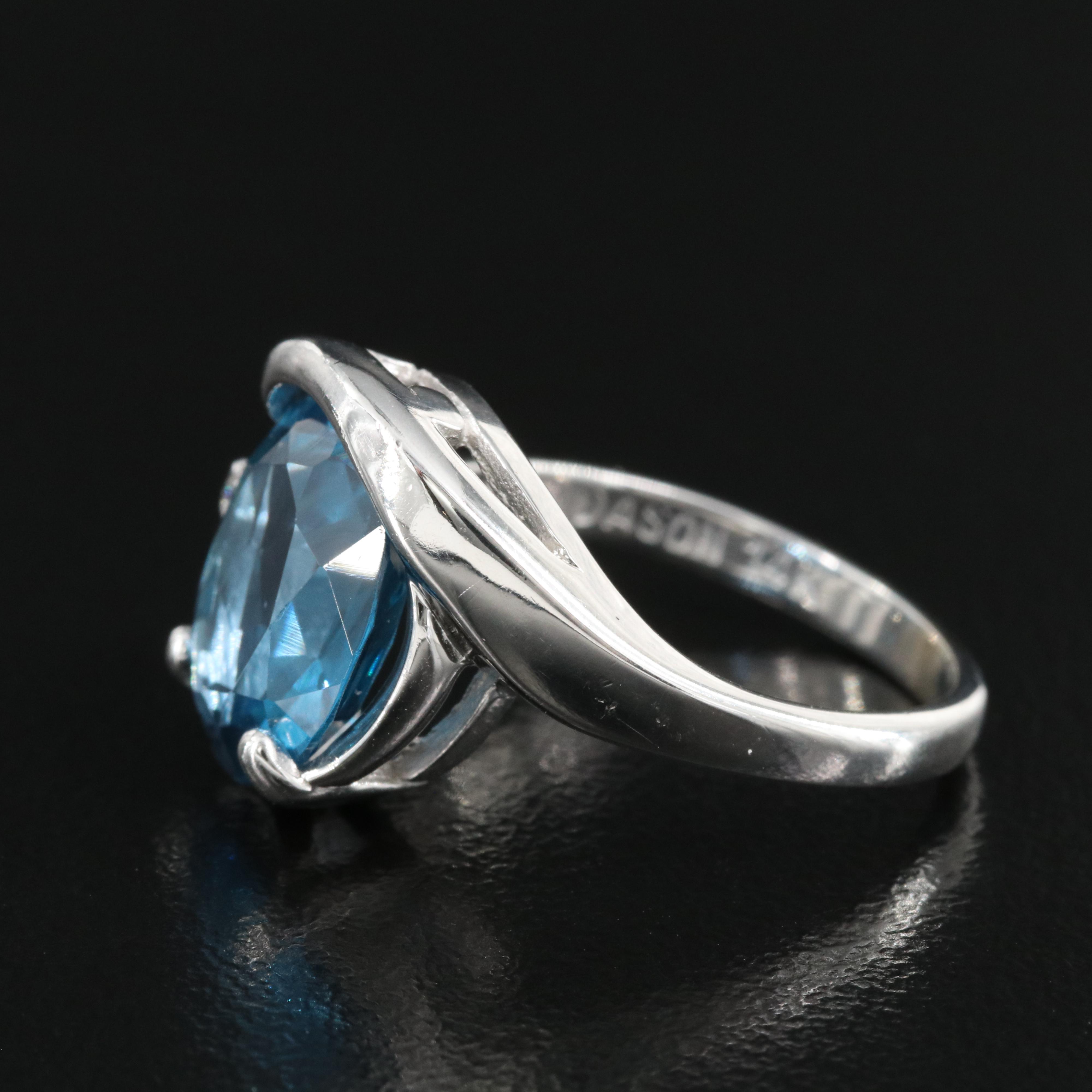 Dason 14K Spinel and Diamond Ring