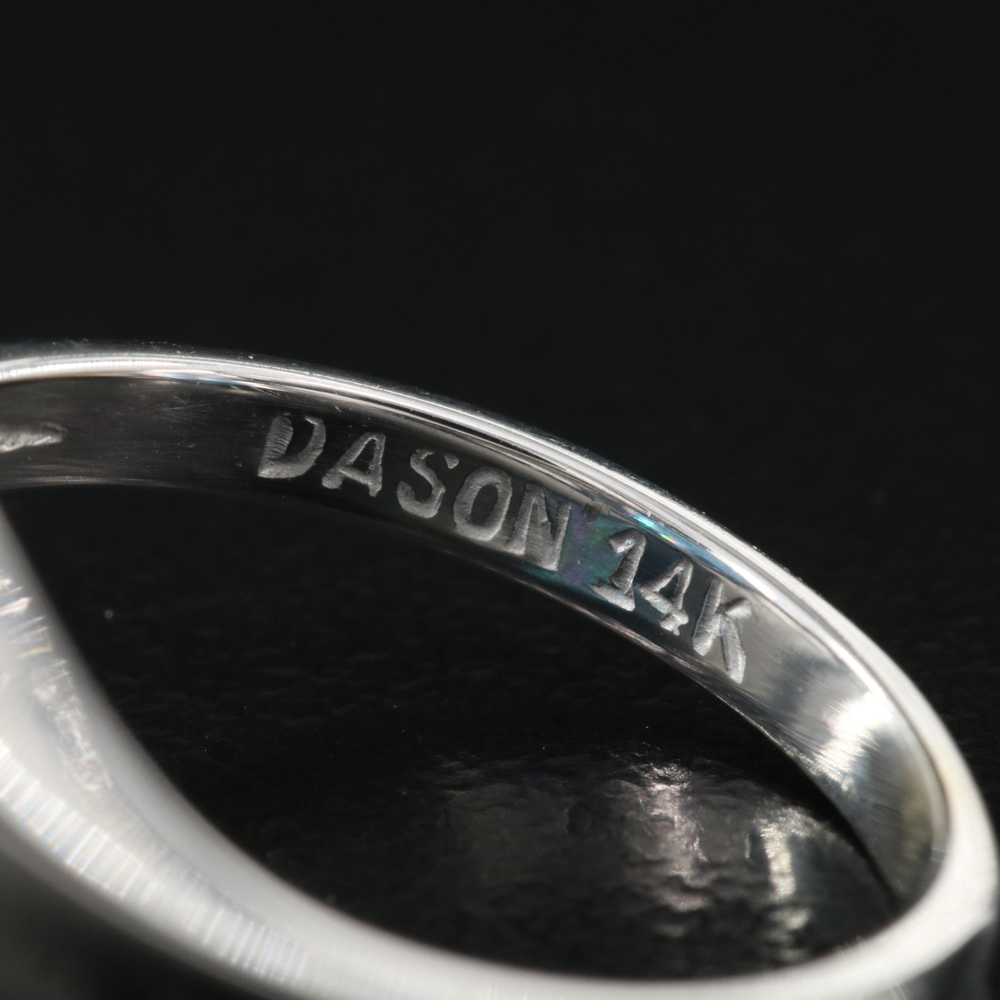 Dason 14K Spinel and Diamond Ring