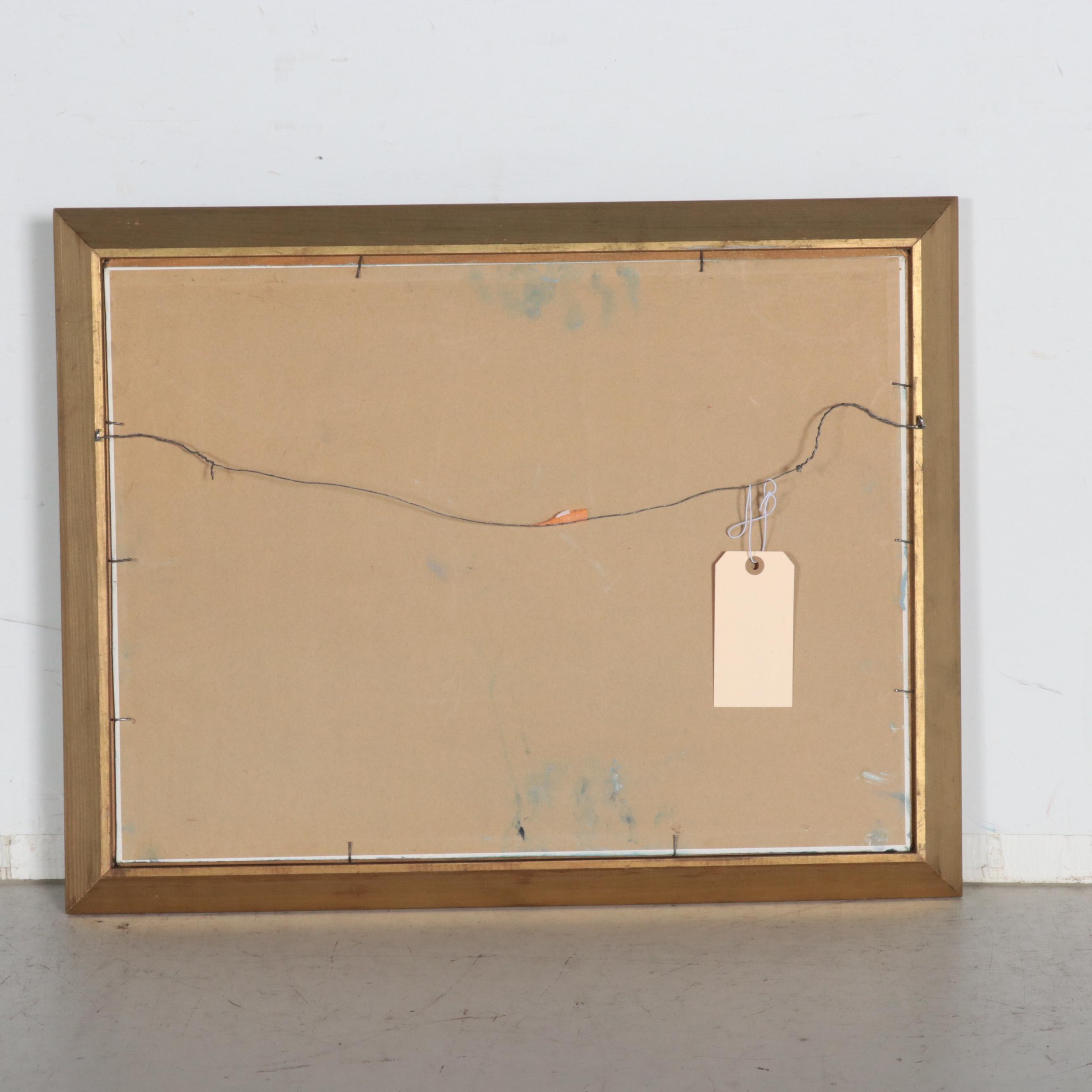 Marshall J. Rahn Nautical Oil Painting of a Yacht, 1968