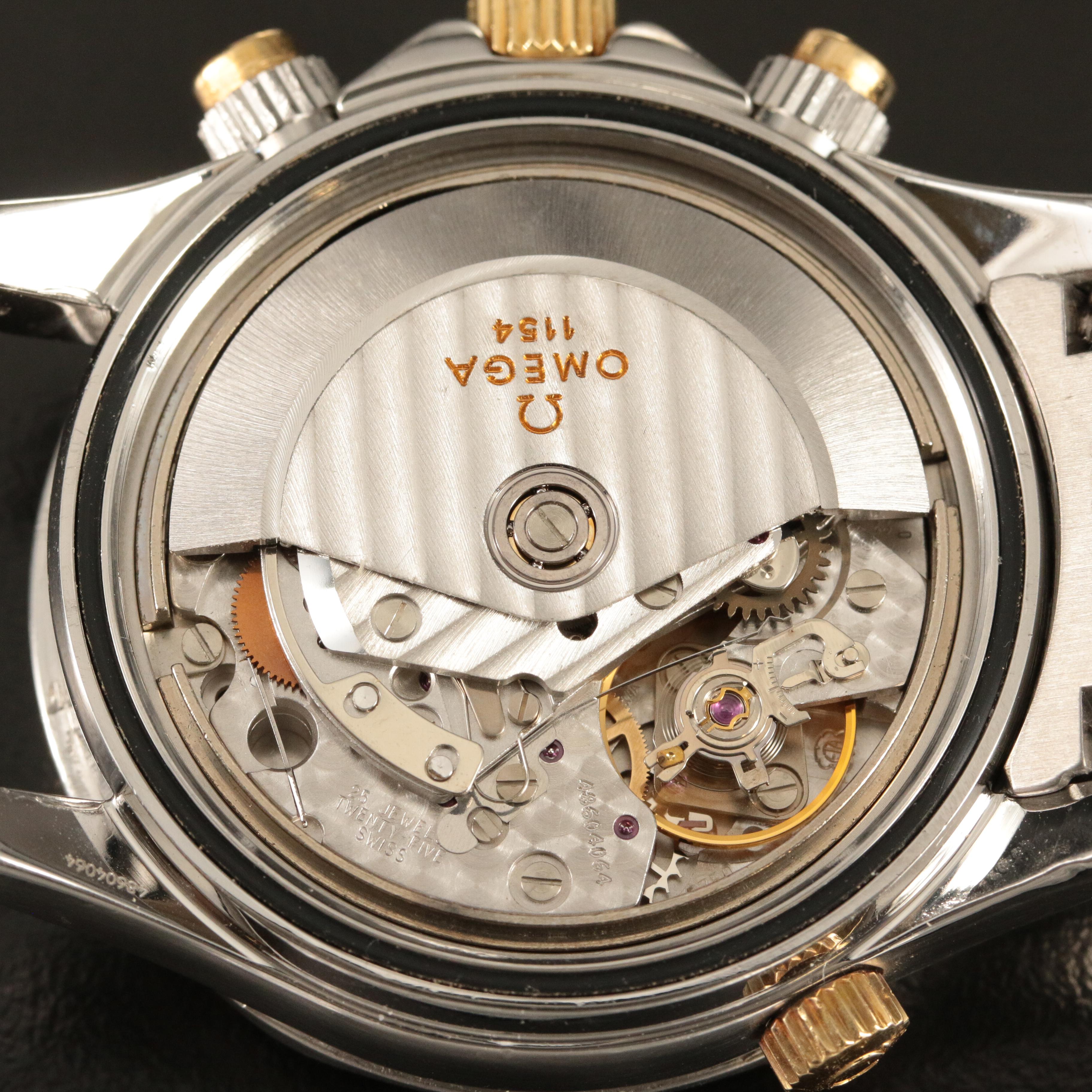 Omega Seamaster Pro Diver 18K Gold and Steel Chronograph Watch