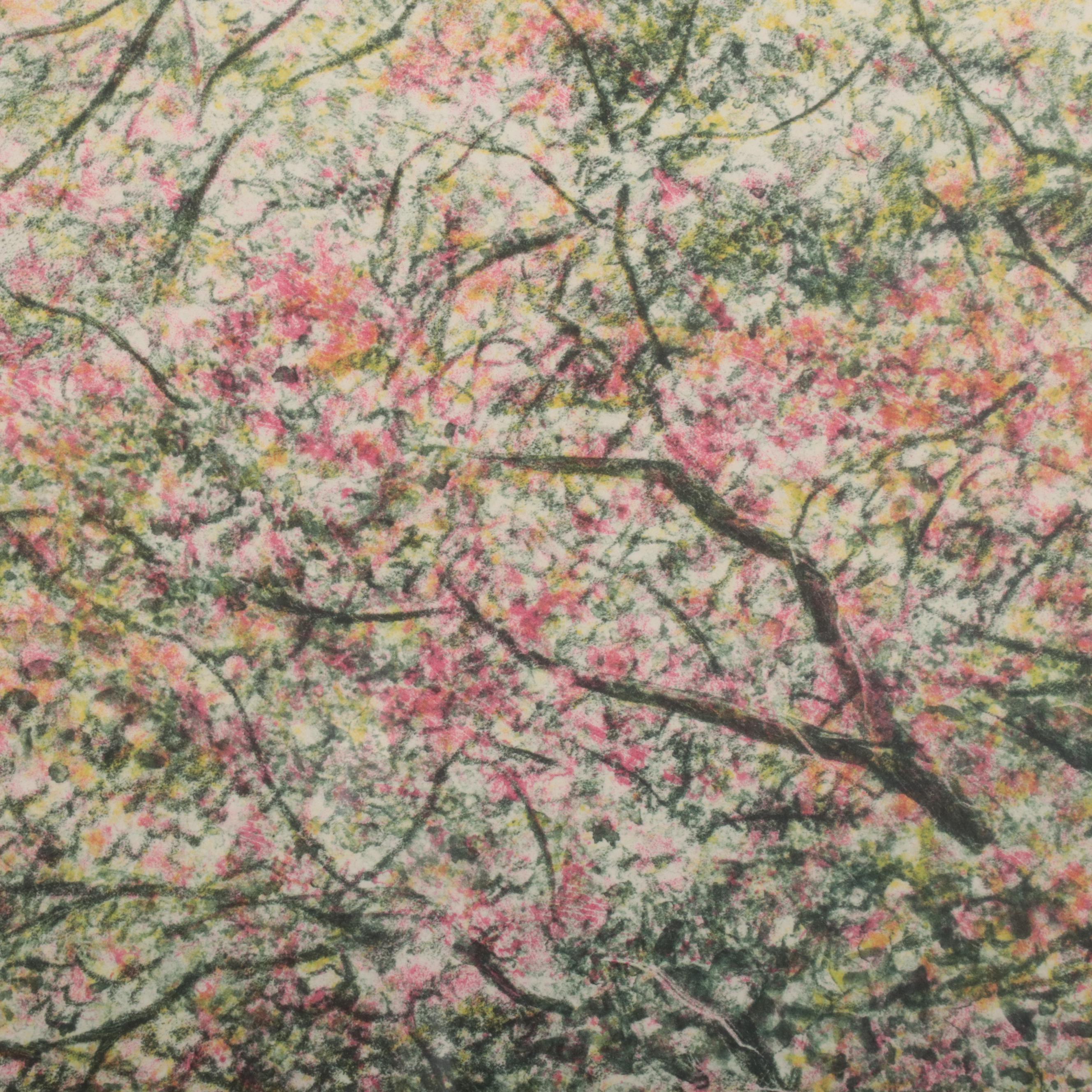 Harold Altman Lithograph of Park Scene "Sailboats," 1990