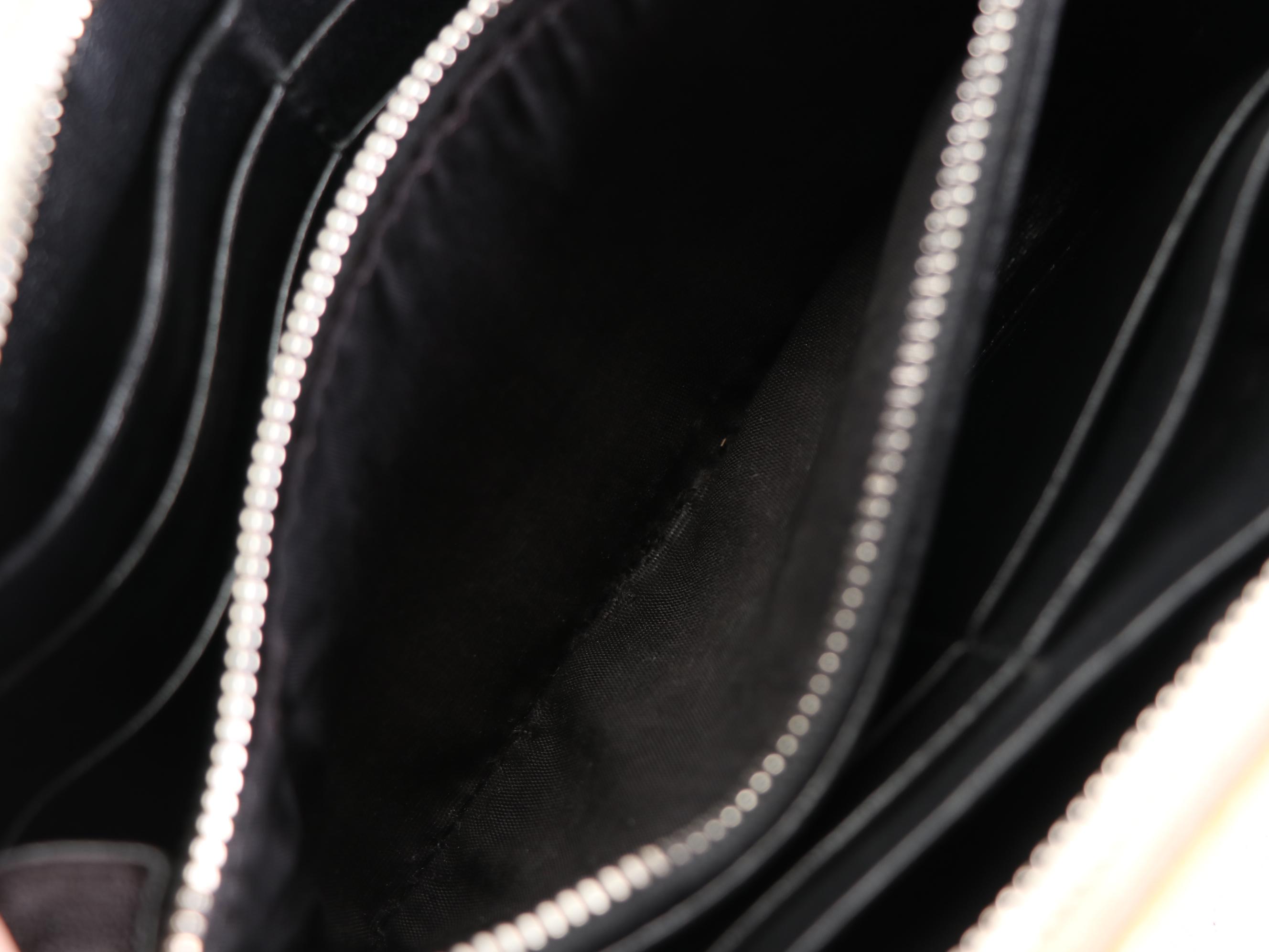 Prada Studded Zippy Wallet 1M0506 in Patent Leather with Box