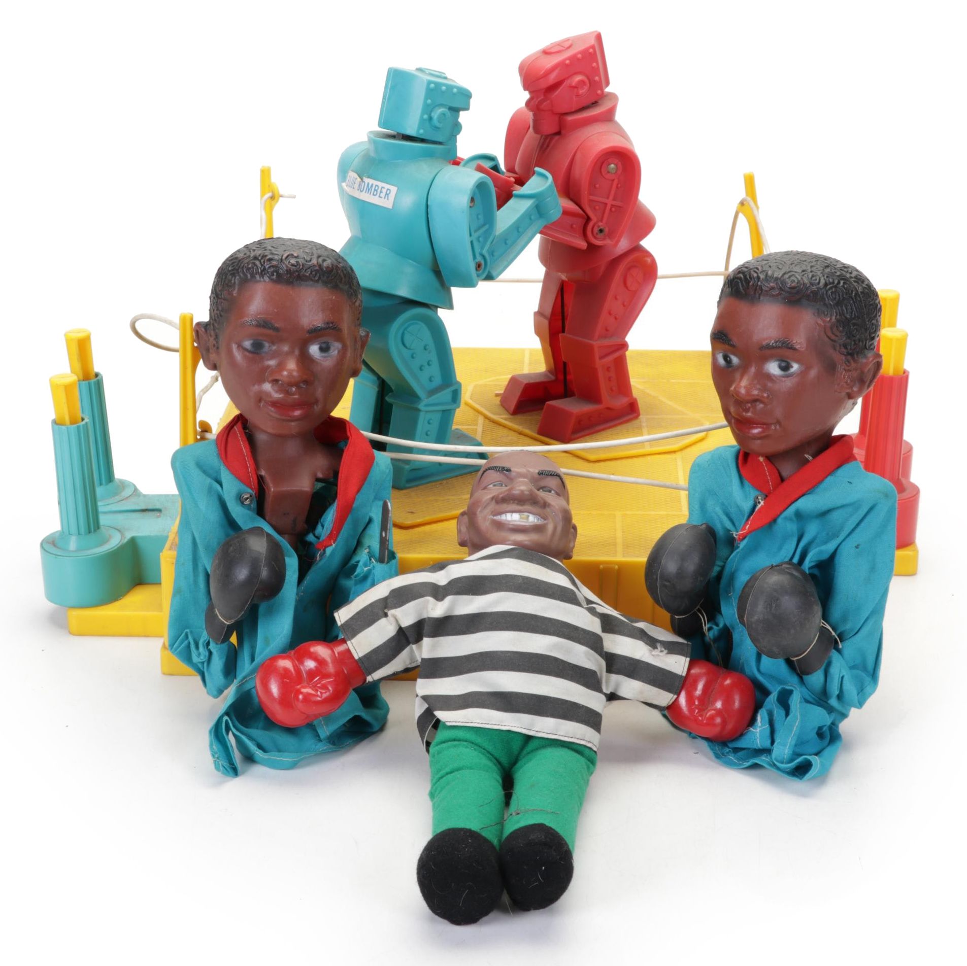 Rock 'Em Sock 'Em Robot Boxing Toys, Ali Punching Puppets, Mike Tyson Toy