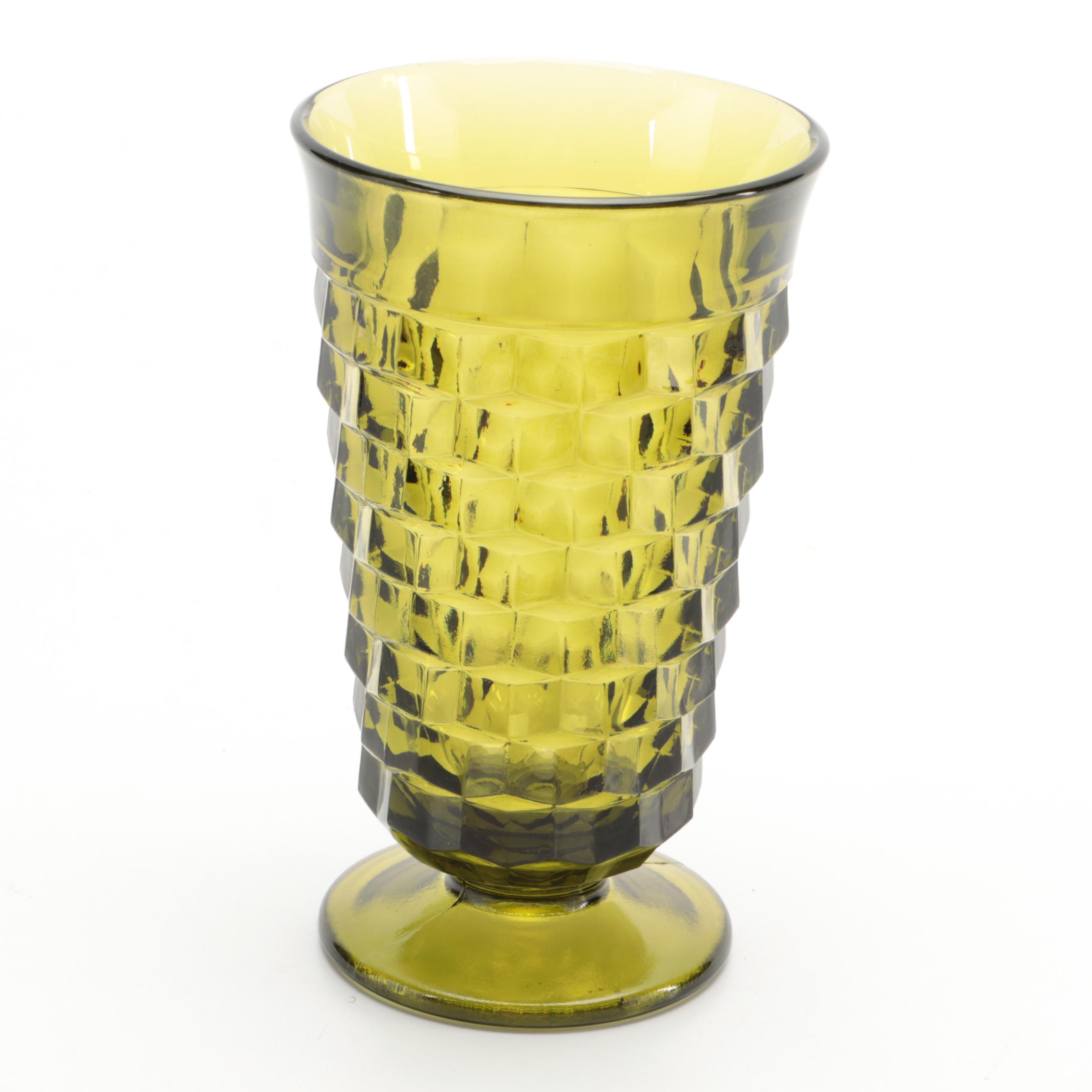 Colony "Whitehall Green" Iced Tea Glasses, Mid-20th Century