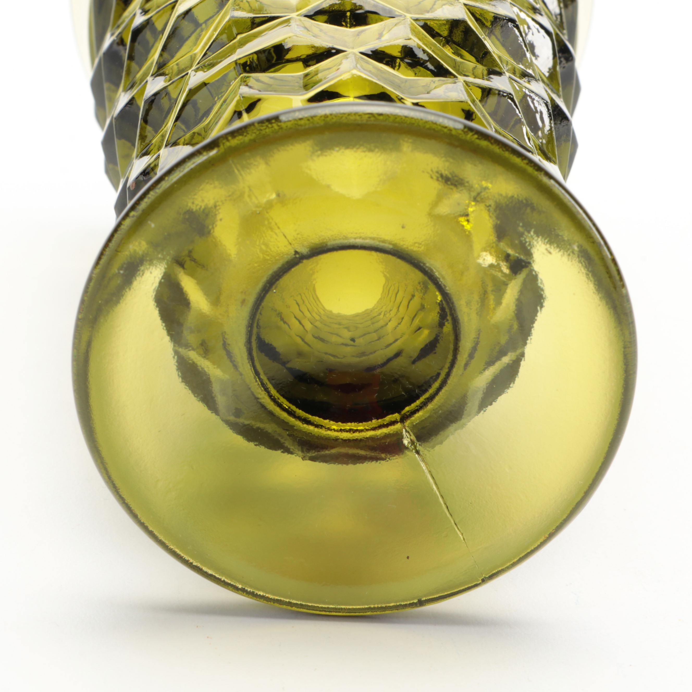 Colony "Whitehall Green" Iced Tea Glasses, Mid-20th Century