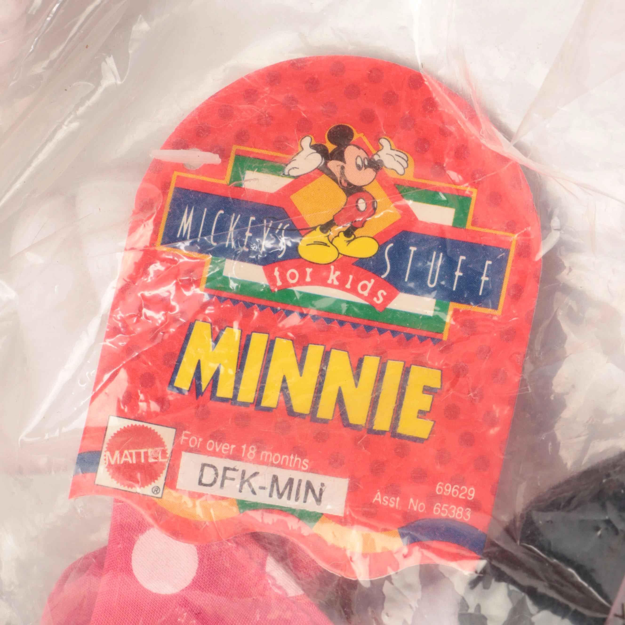 Looney Tunes and Disney Themed Plush Toys Featuring Pluto, Mickey, and More