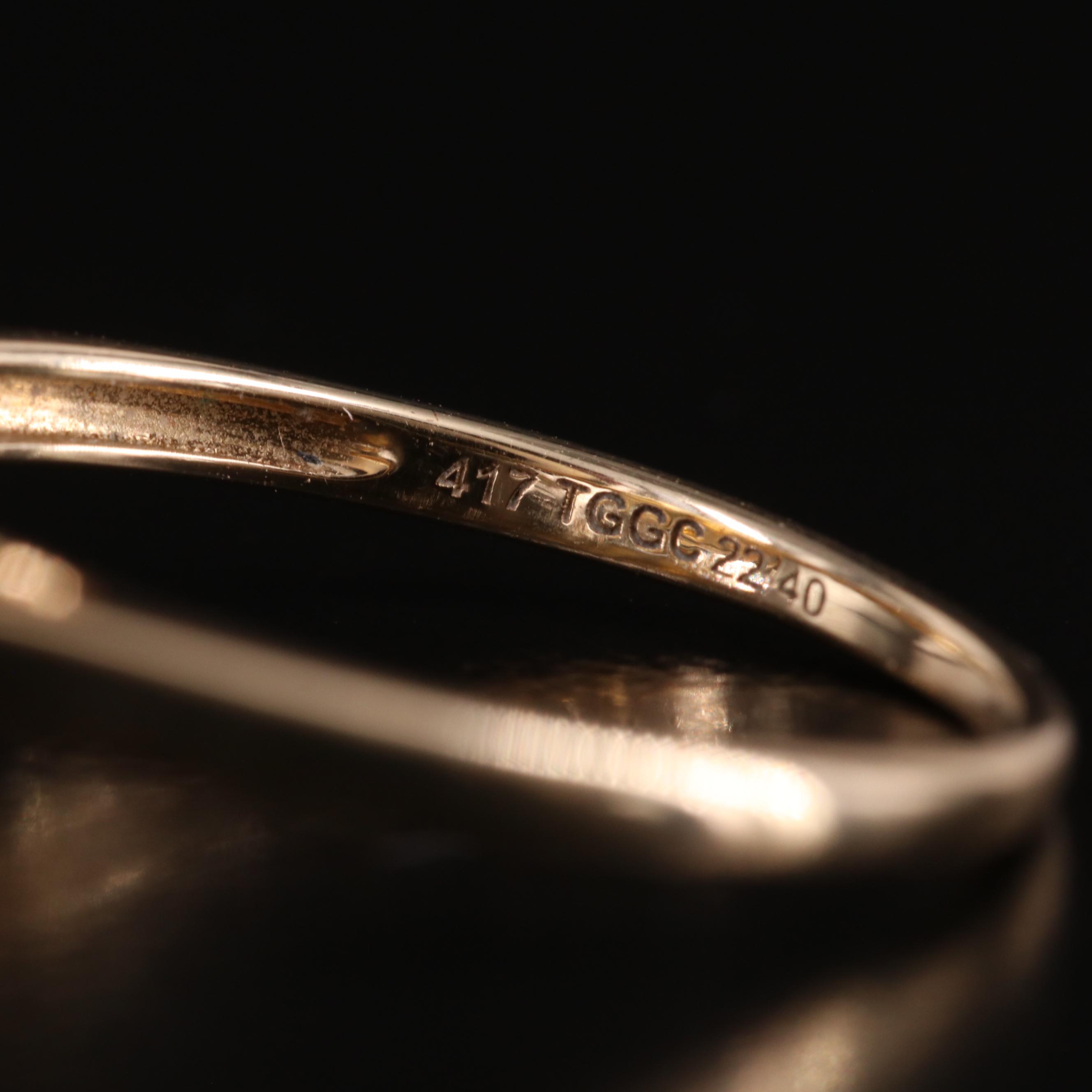 Glenn Lehrer 10K Citrine and Diamond Ring