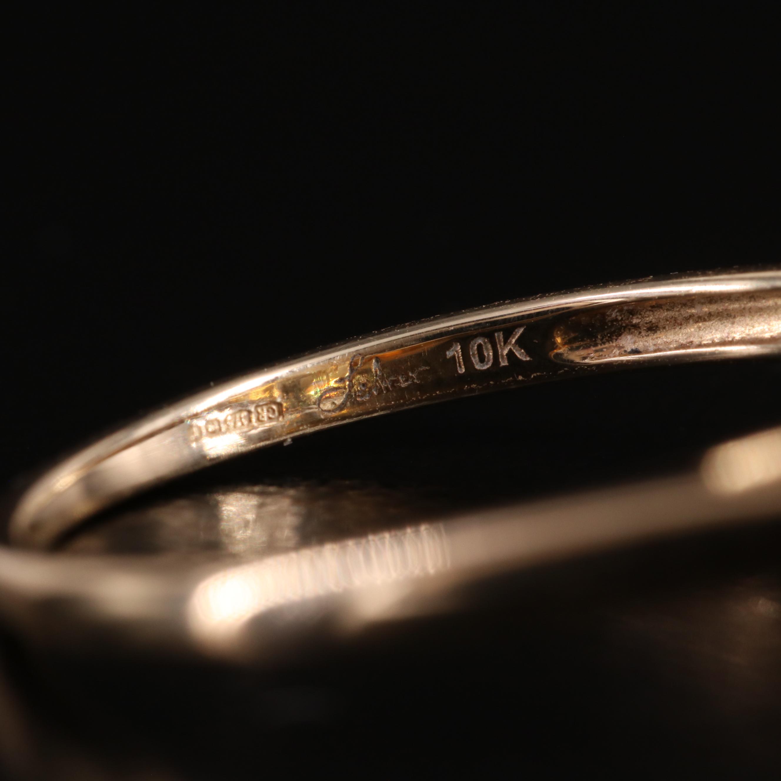 Glenn Lehrer 10K Citrine and Diamond Ring