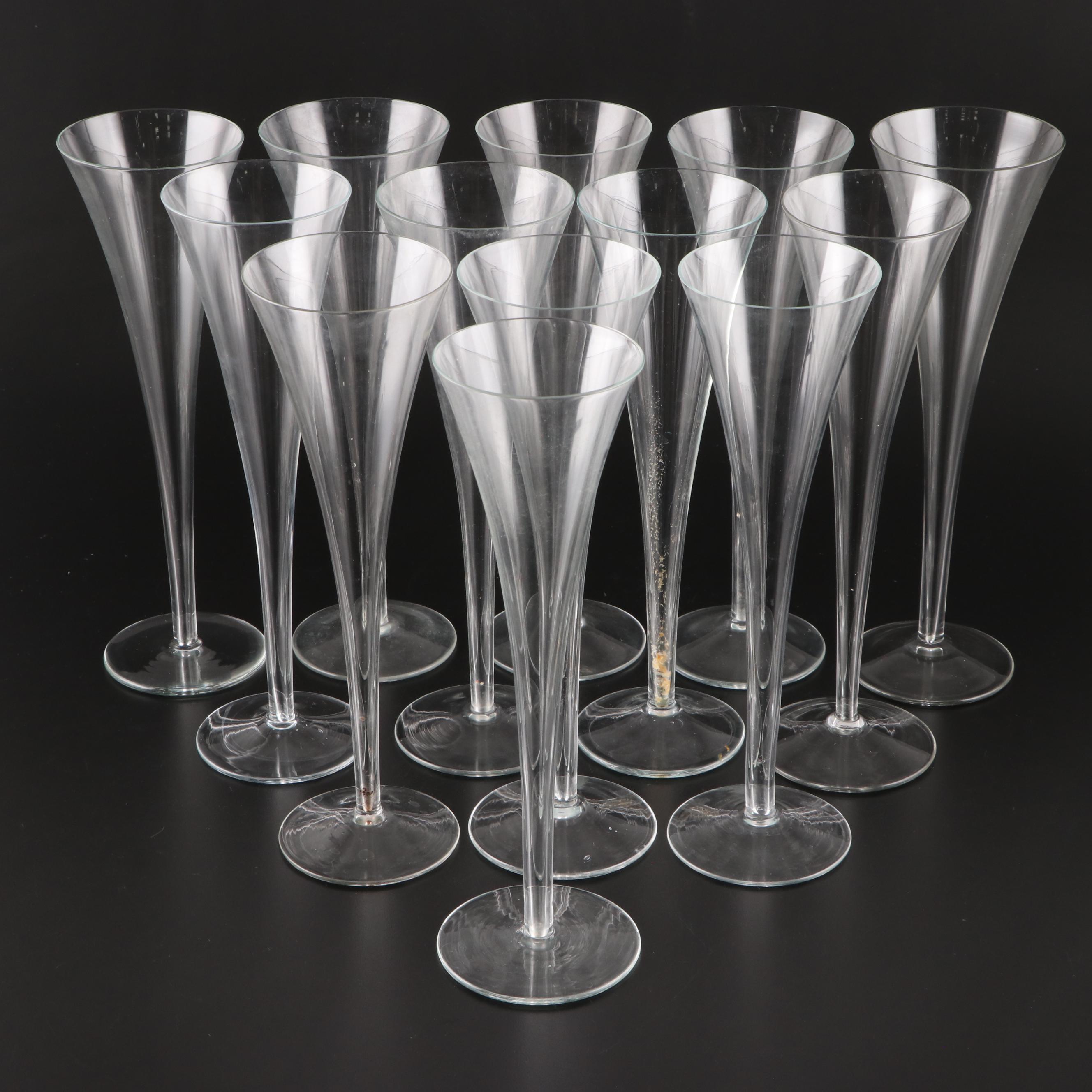 Block Glass Stemless Martini Glasses with Chillers and More Stemware