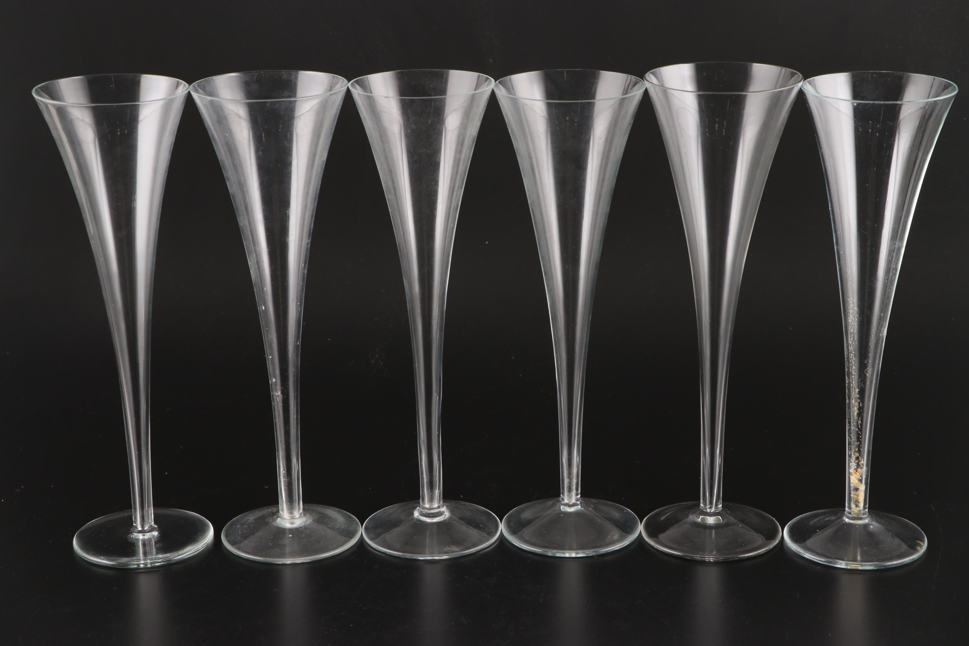 Block Glass Stemless Martini Glasses with Chillers and More Stemware