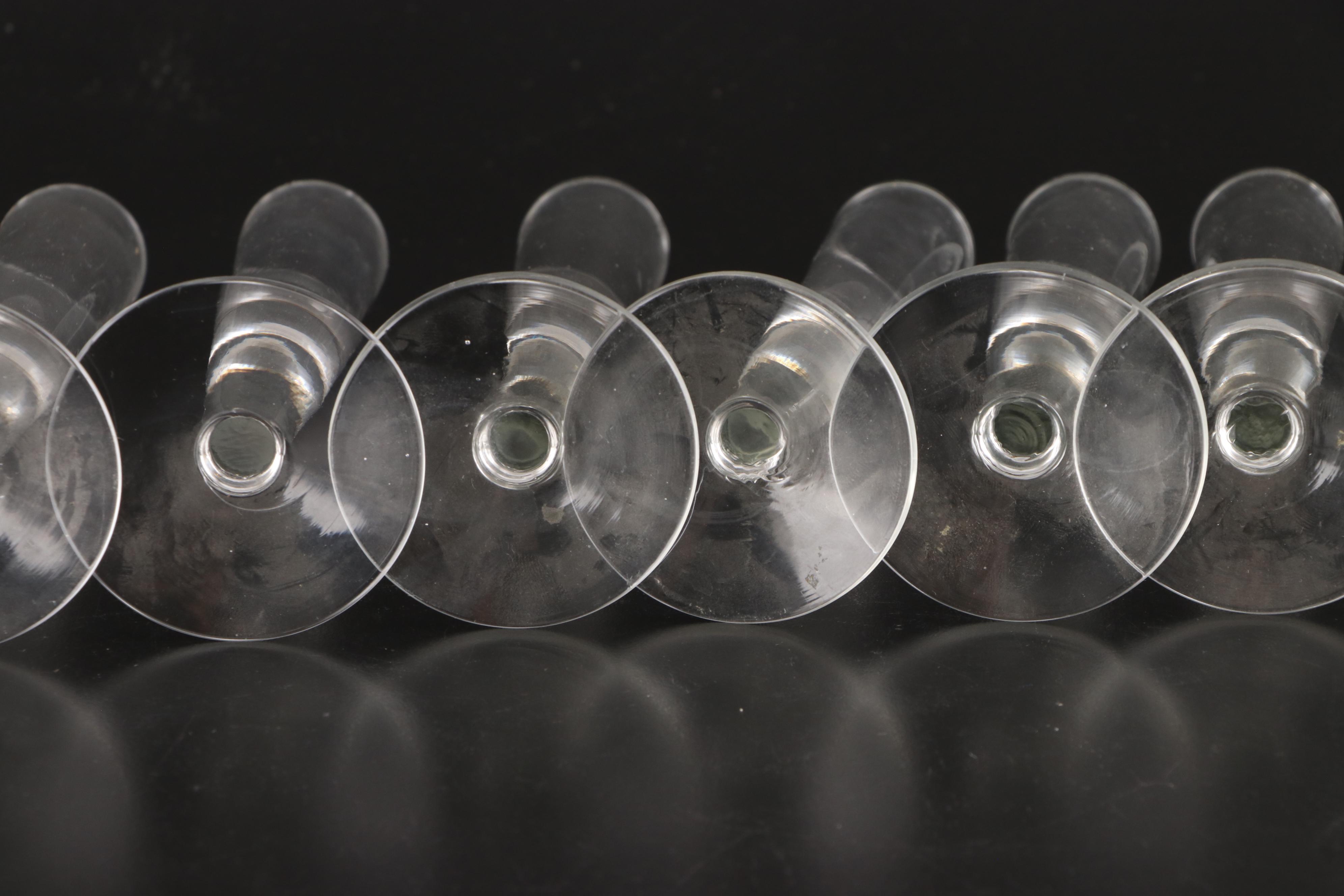 Block Glass Stemless Martini Glasses with Chillers and More Stemware