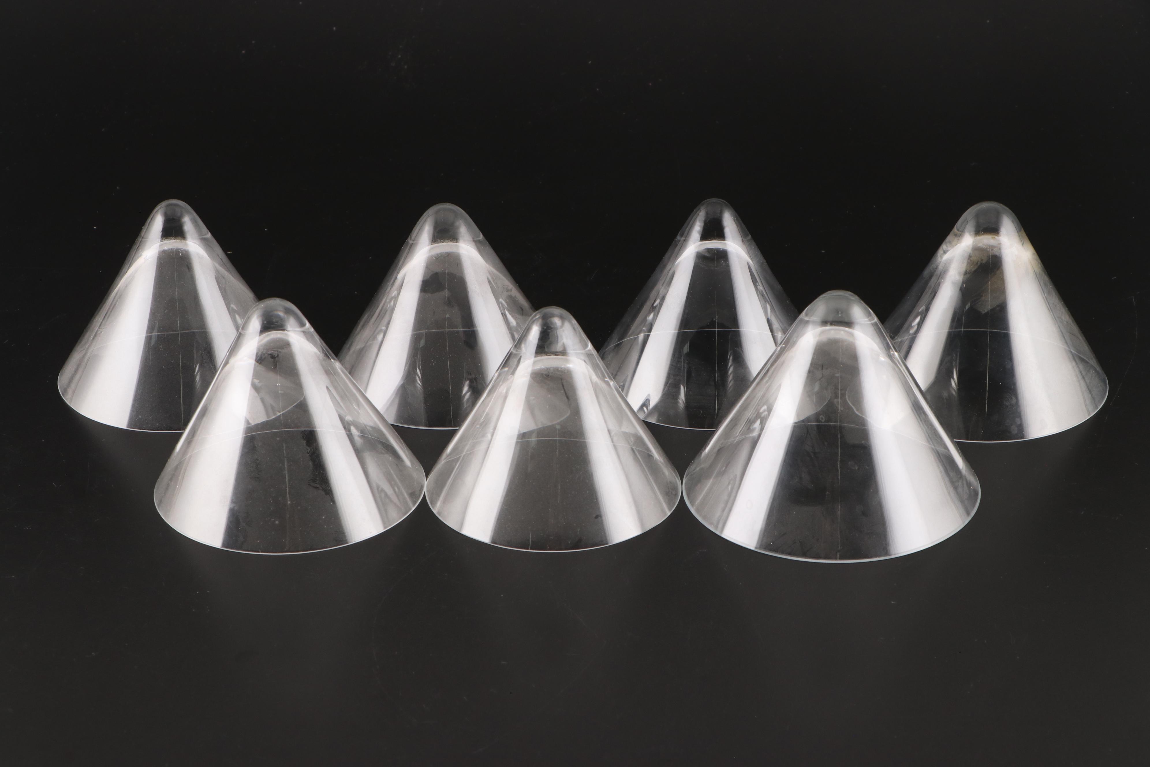 Block Glass Stemless Martini Glasses with Chillers and More Stemware