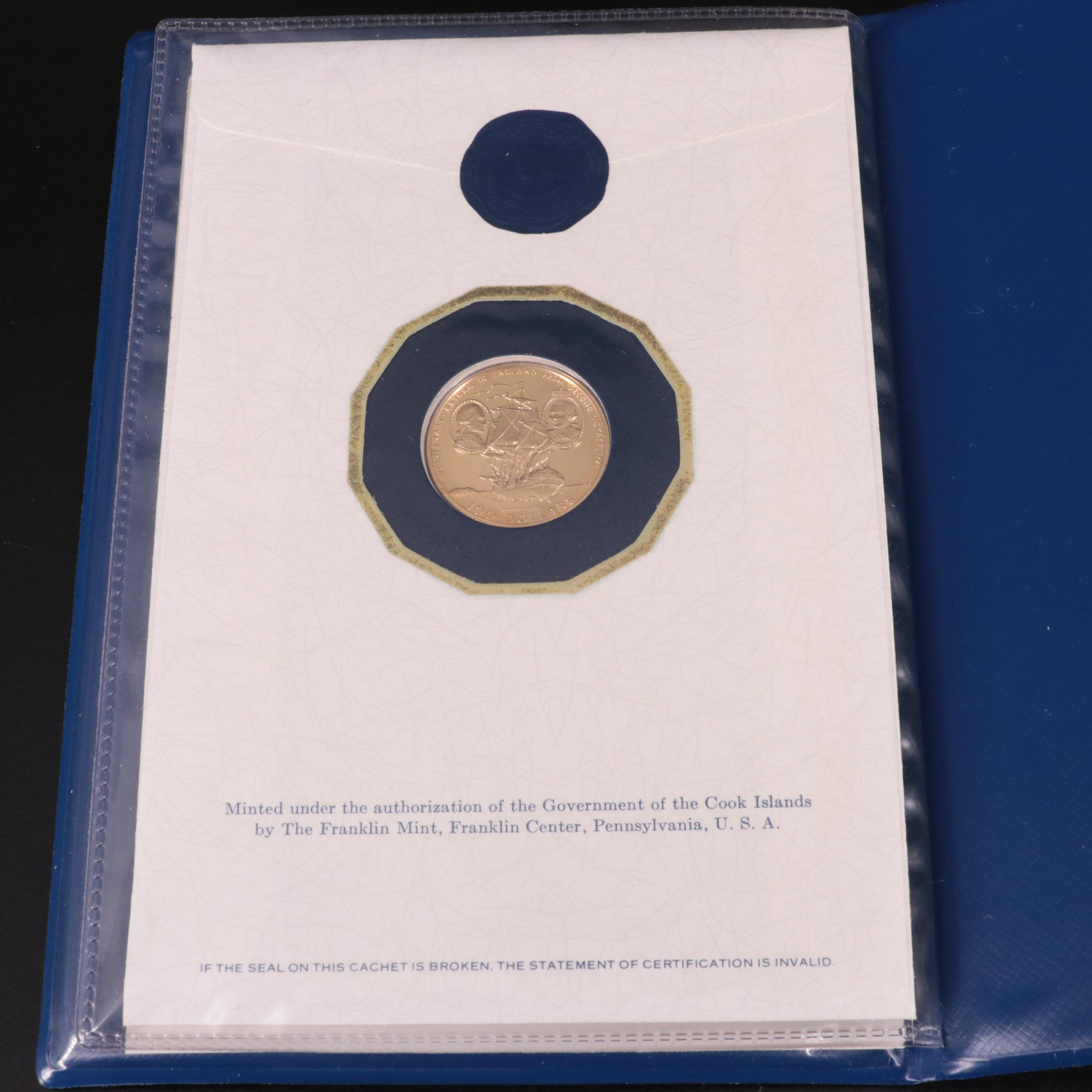 1975 Cook Islands 100-Dollar Gold Coin