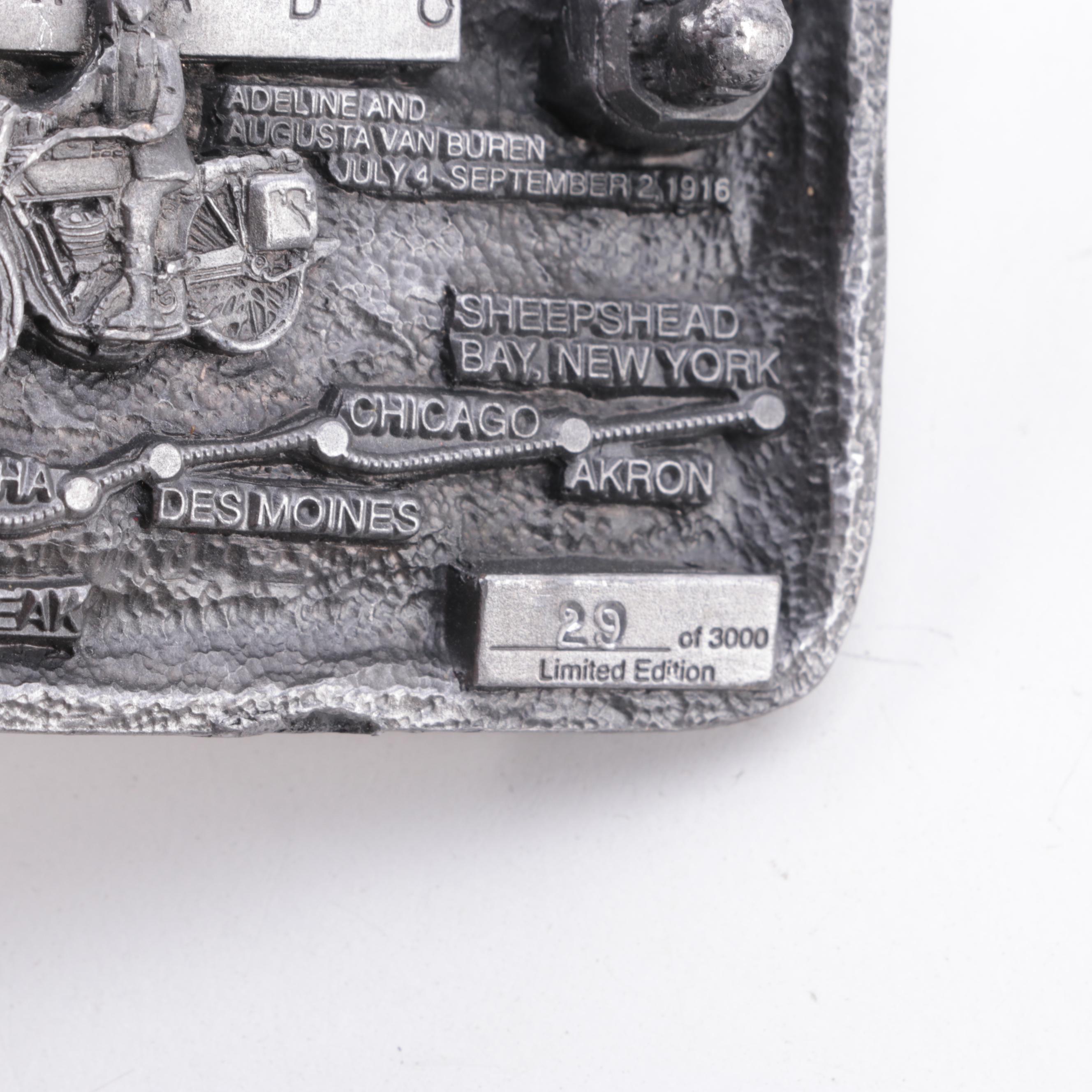 Disney Studio Adventures and Other Metal Belt Buckles, Late 20th Century