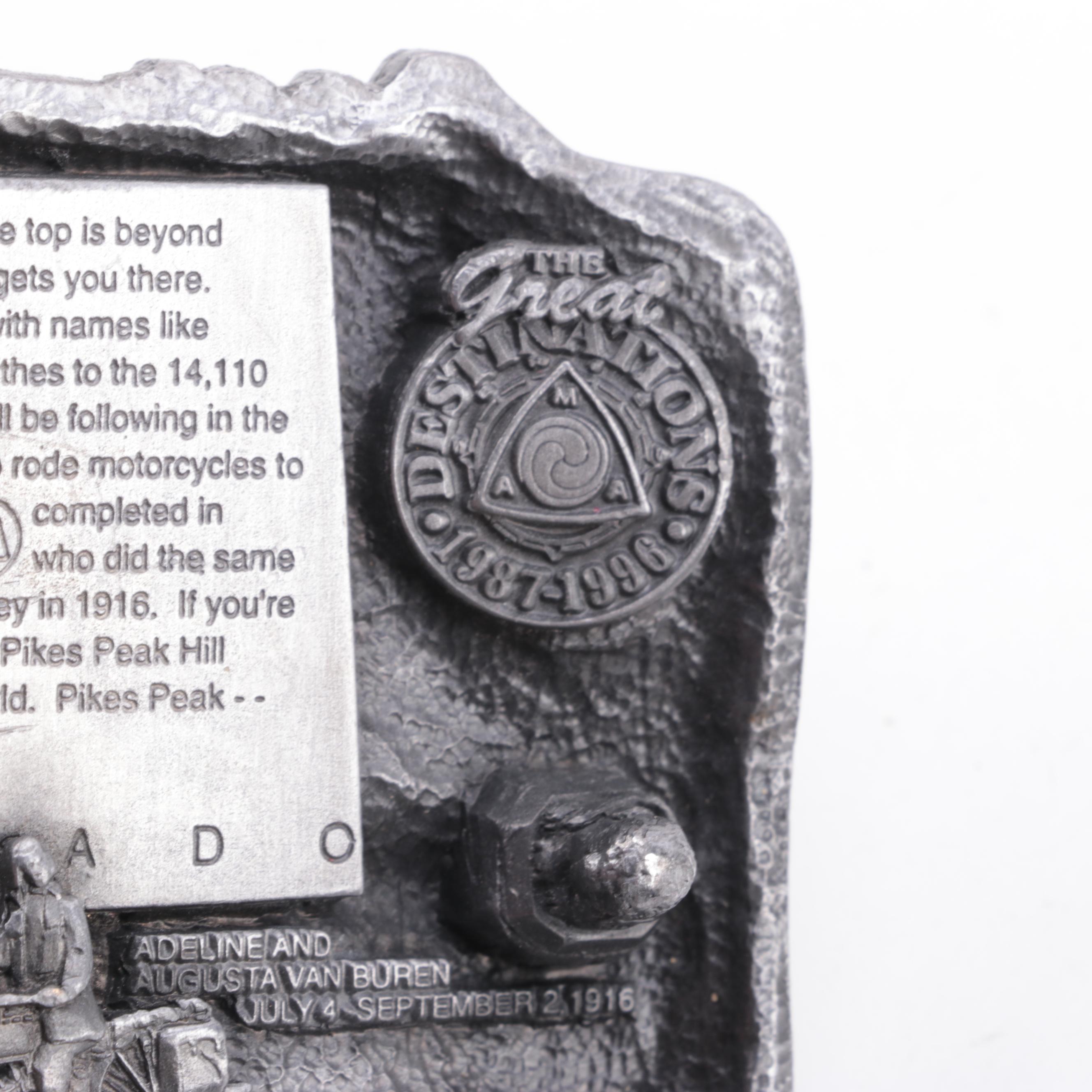 Disney Studio Adventures and Other Metal Belt Buckles, Late 20th Century