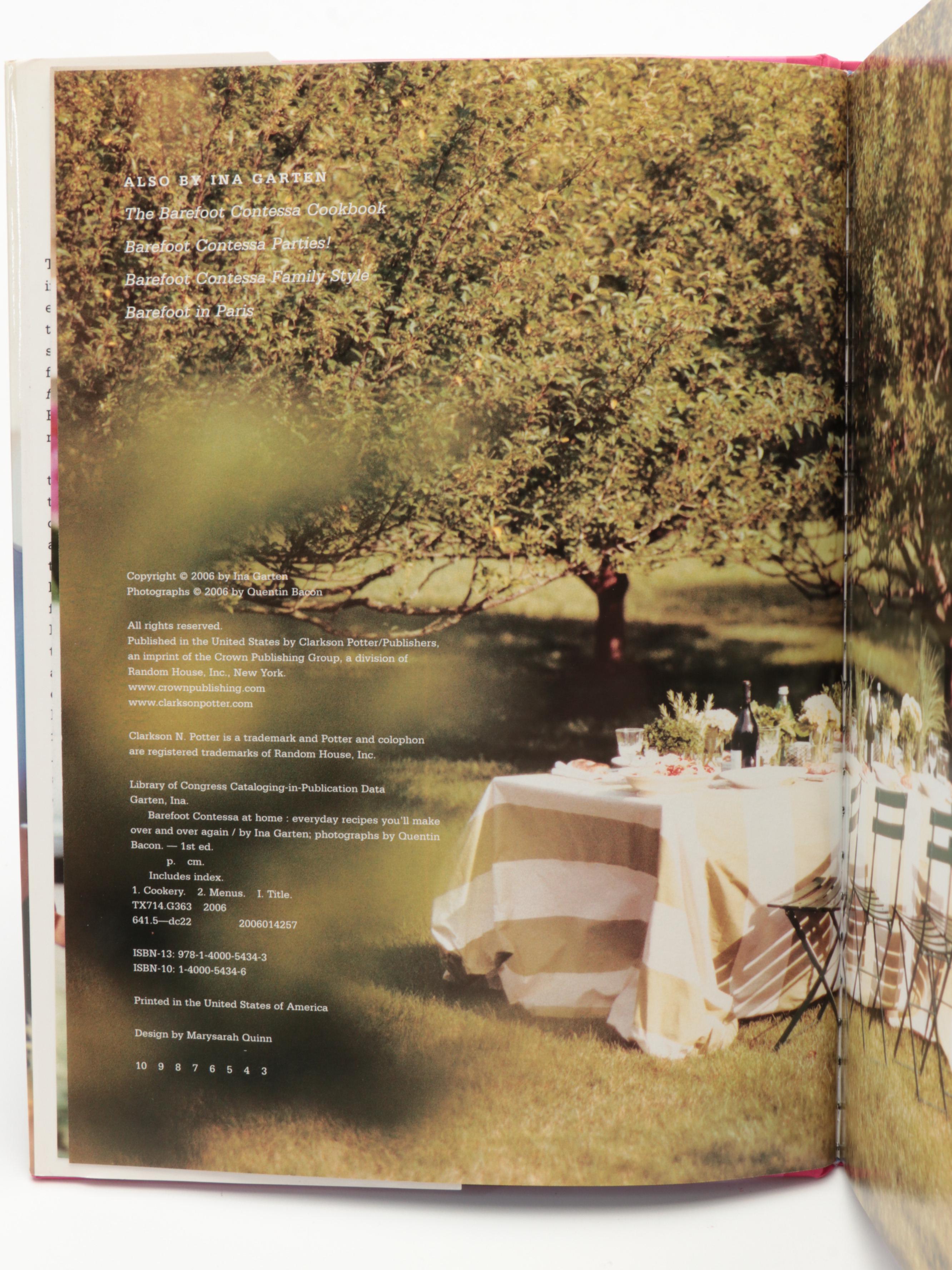 "Barefoot Contessa at Home" and More Cookbooks by Ina Garten