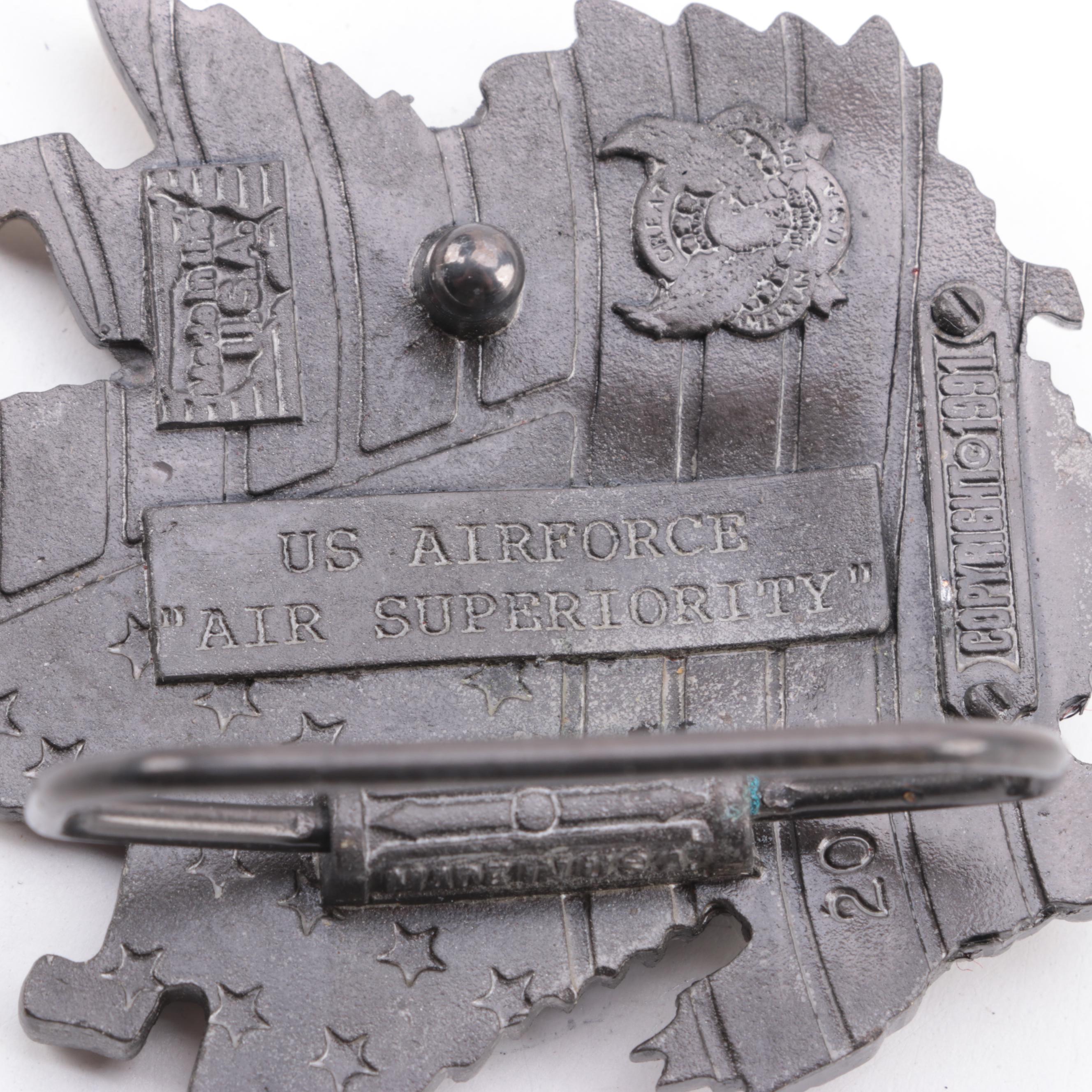 Great American, Tony Lama, and Lewis Metal Patriotic Belt Buckles