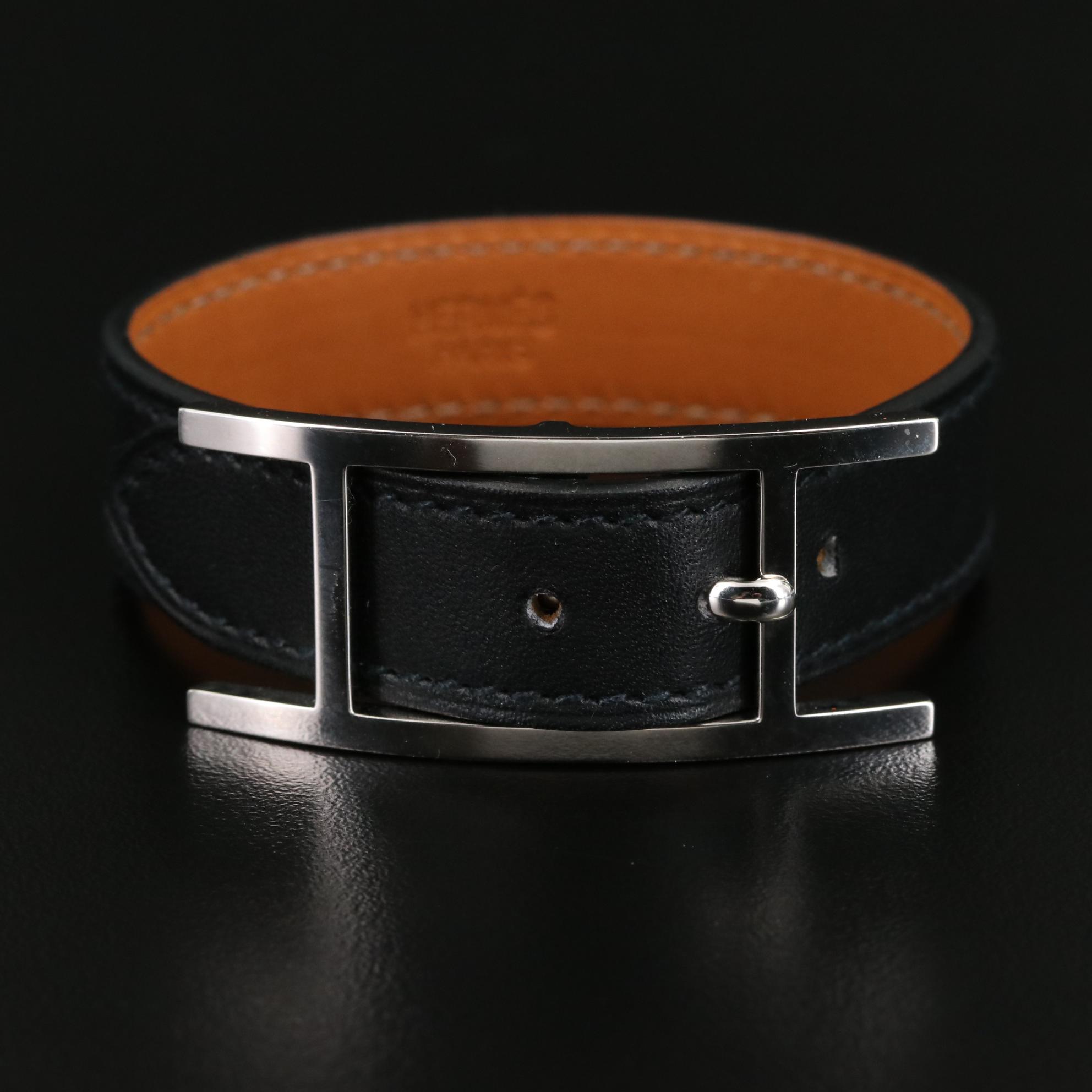 Hermès Hapi Leather Bracelet