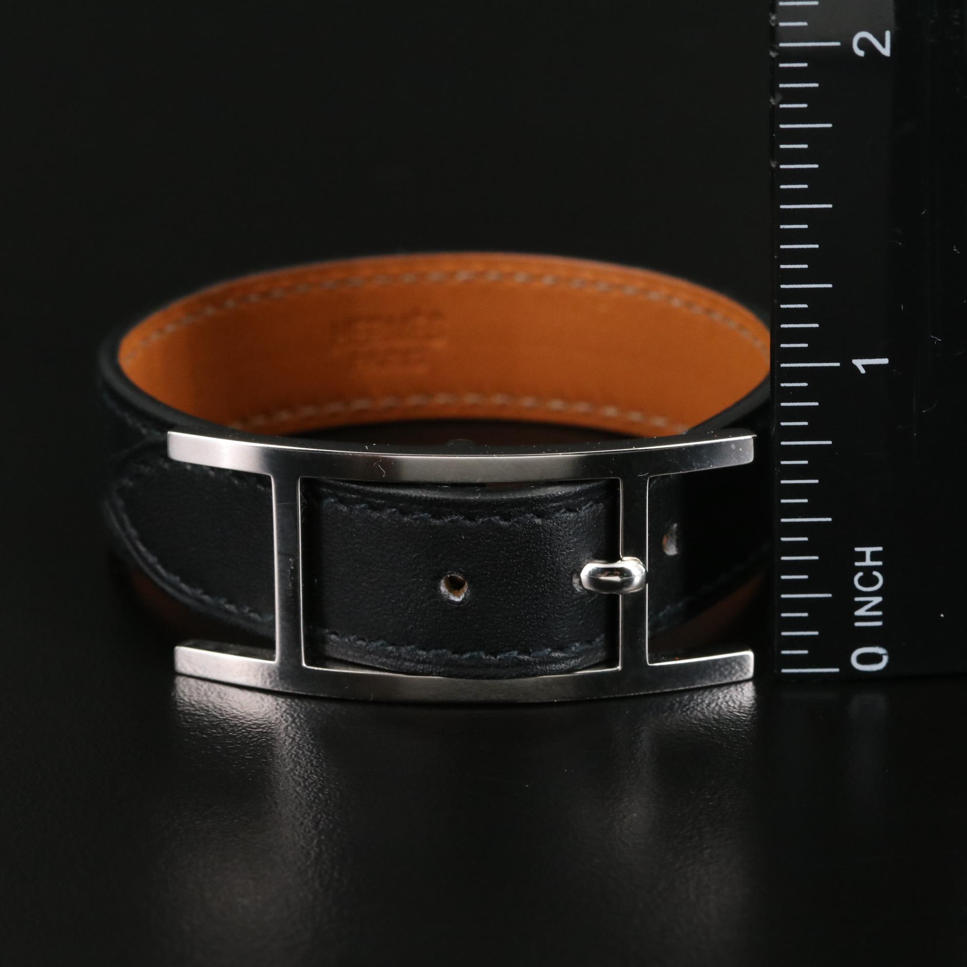 Hermès Hapi Leather Bracelet