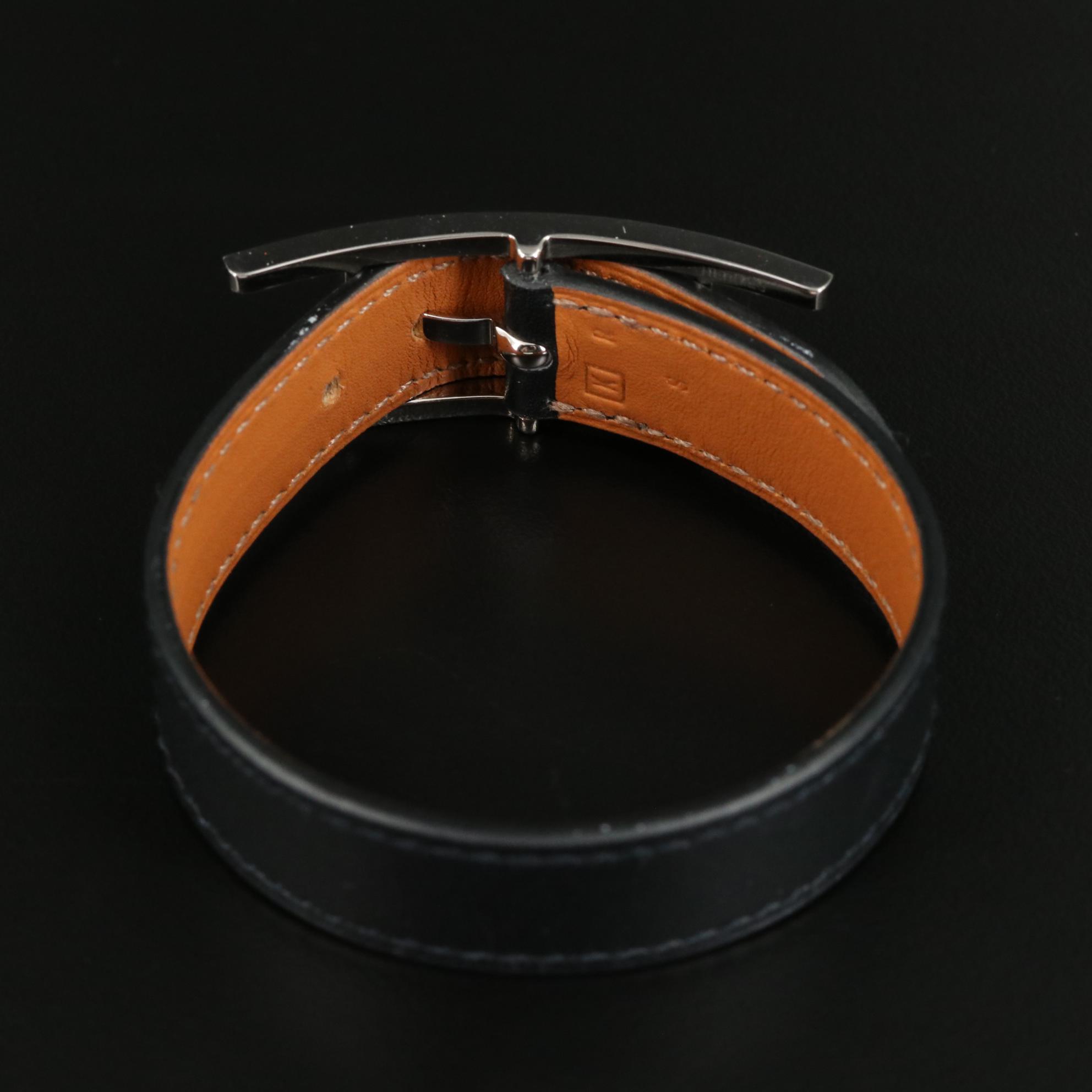 Hermès Hapi Leather Bracelet
