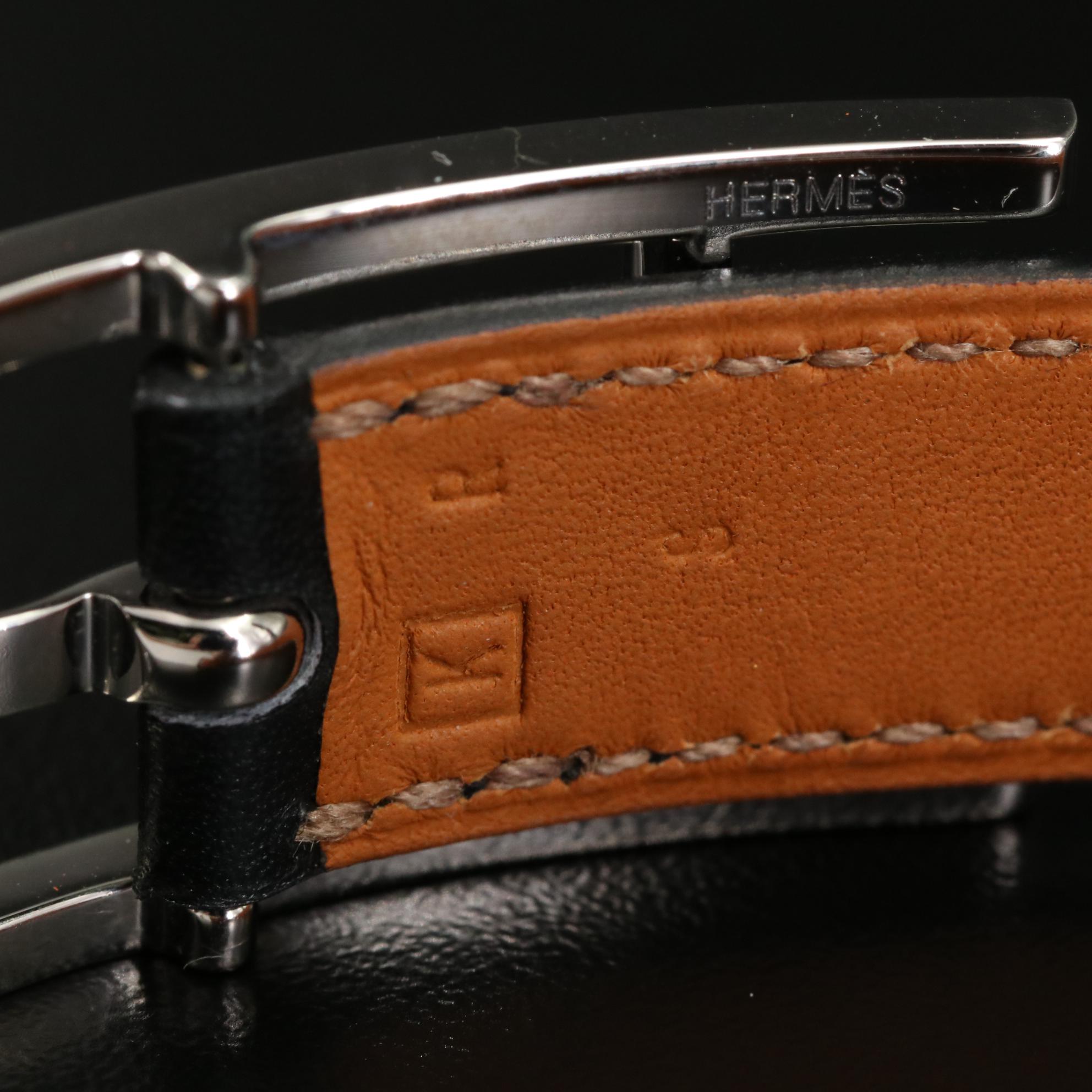 Hermès Hapi Leather Bracelet