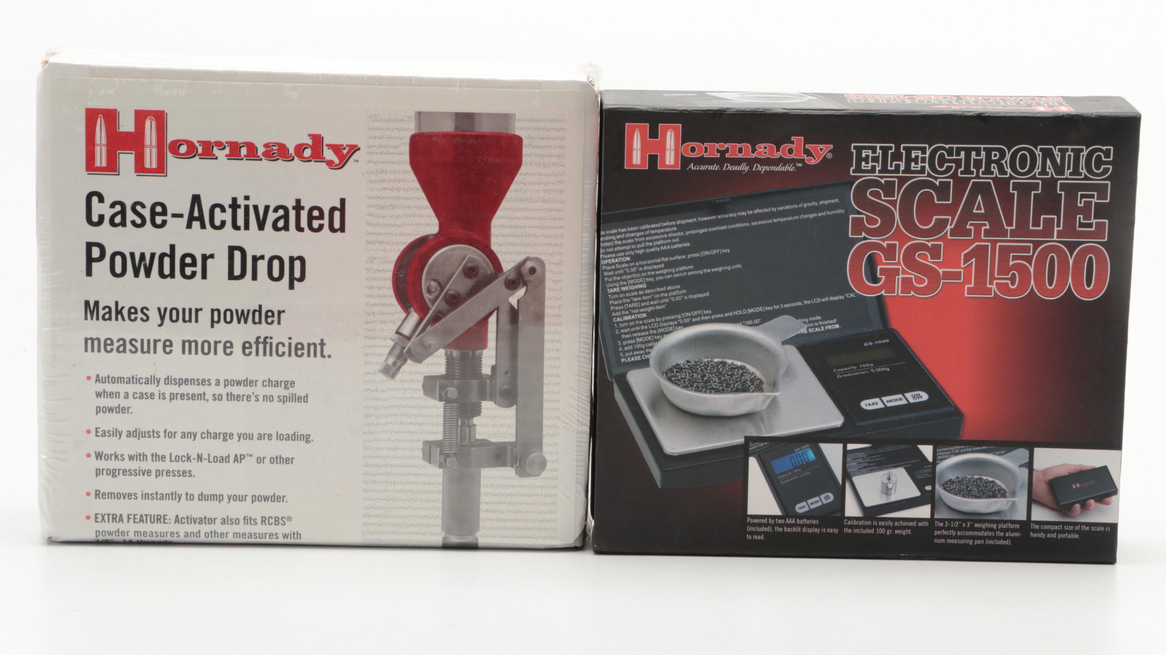 Hornady Case-Activated Powder Drop with Other Reloading Tools