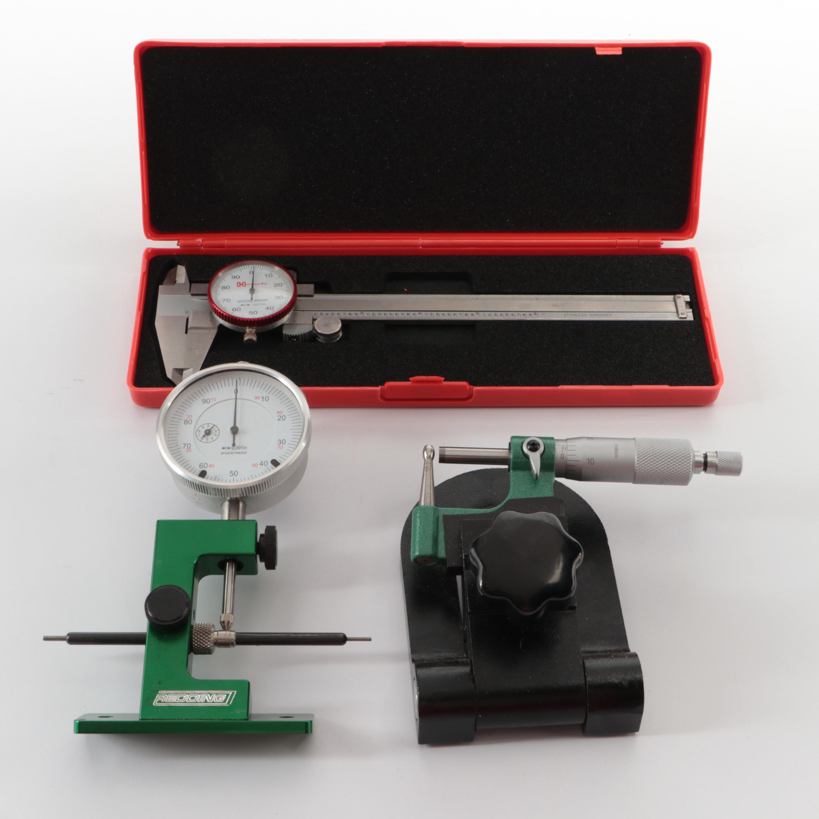 Hornady Case-Activated Powder Drop with Other Reloading Tools