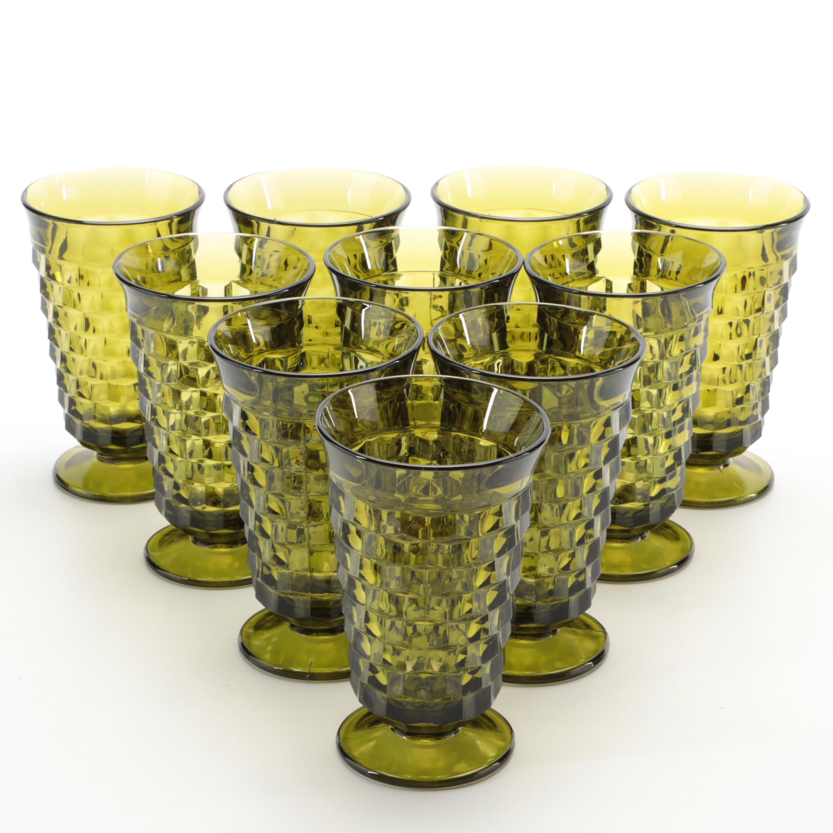 Colony "Whitehall Green" Iced Tea Glasses, Mid-20th Century