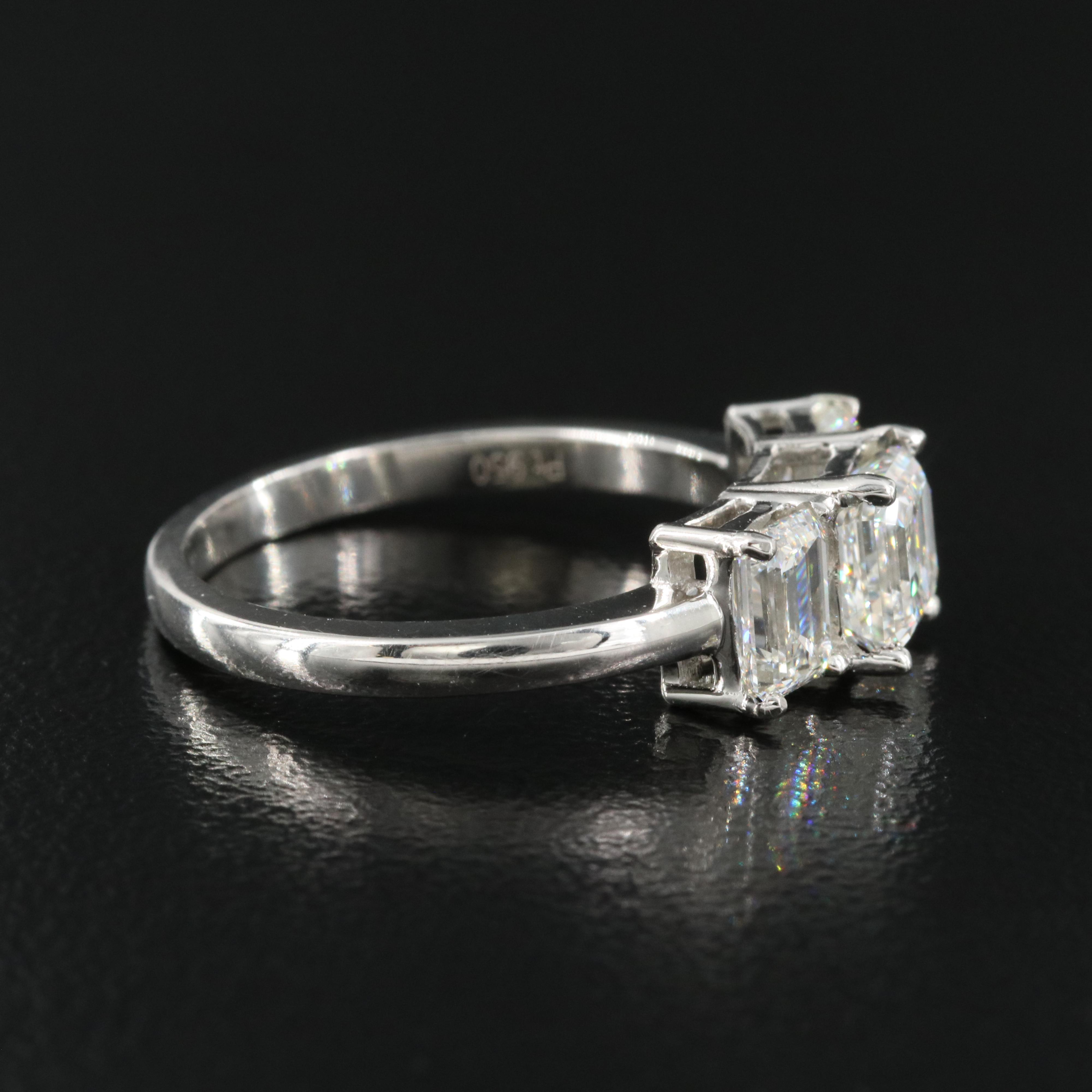 Platinum 2.01 CTW Flawless and Internally Flawless Diamond Ring with GIA Reports
