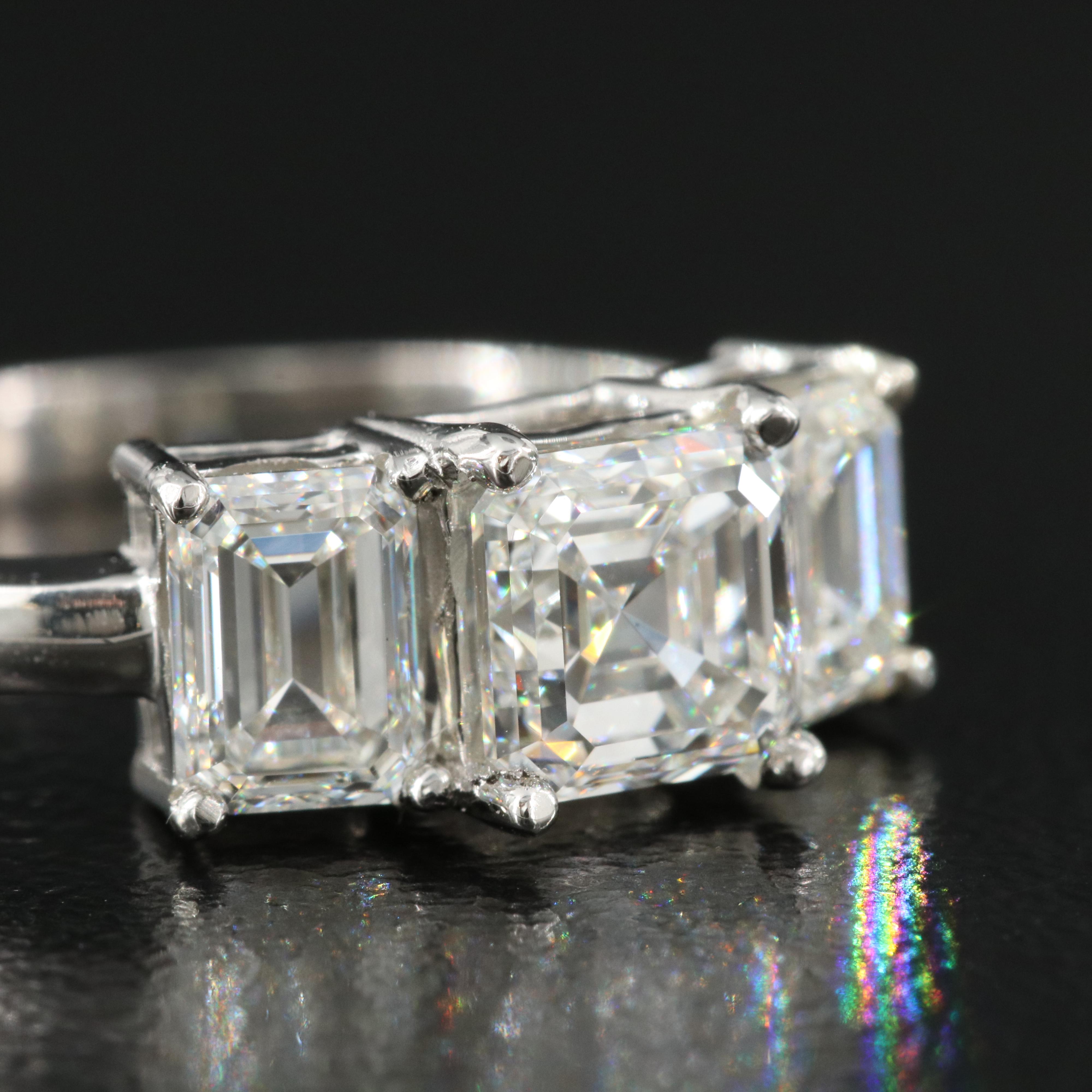 Platinum 2.01 CTW Flawless and Internally Flawless Diamond Ring with GIA Reports