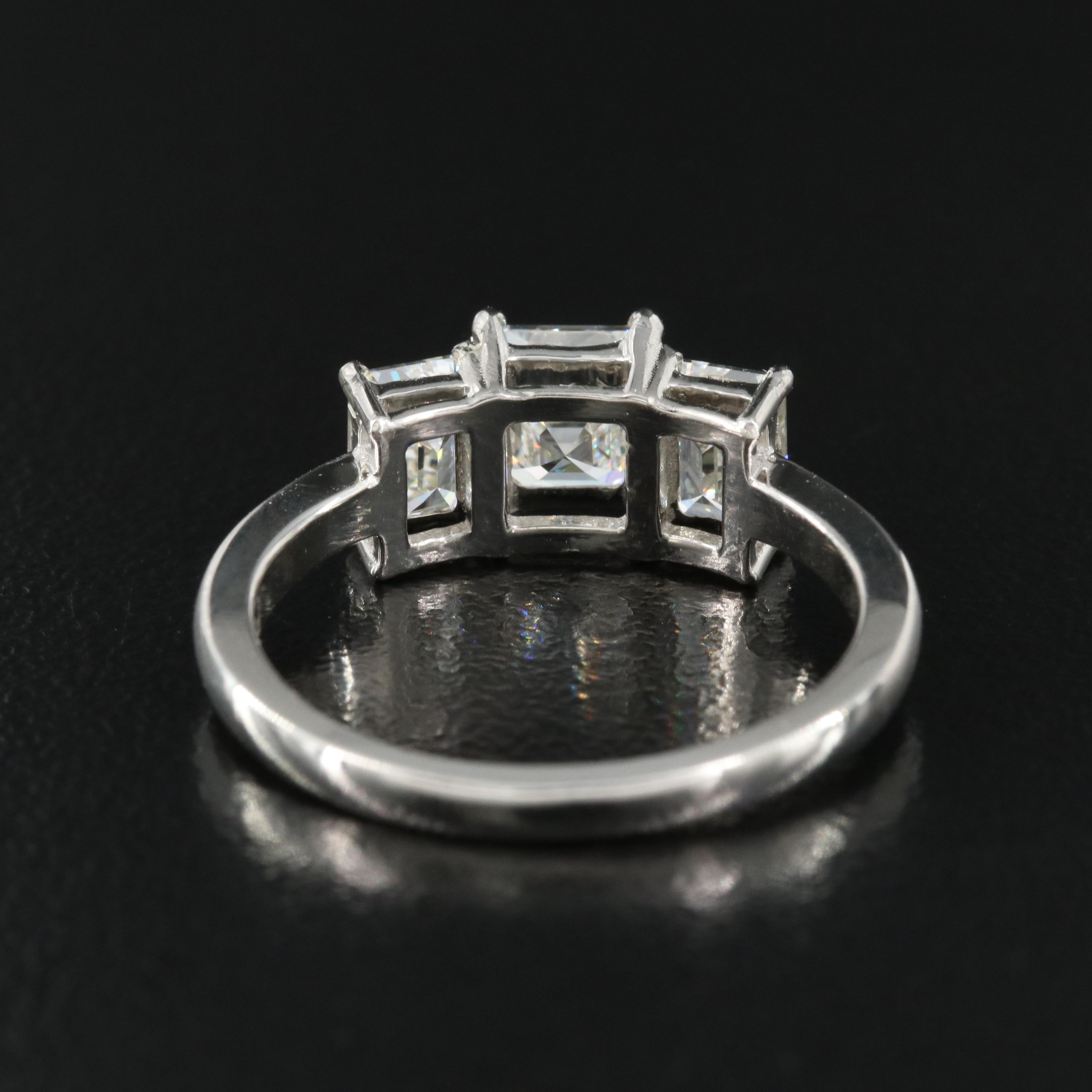 Platinum 2.01 CTW Flawless and Internally Flawless Diamond Ring with GIA Reports