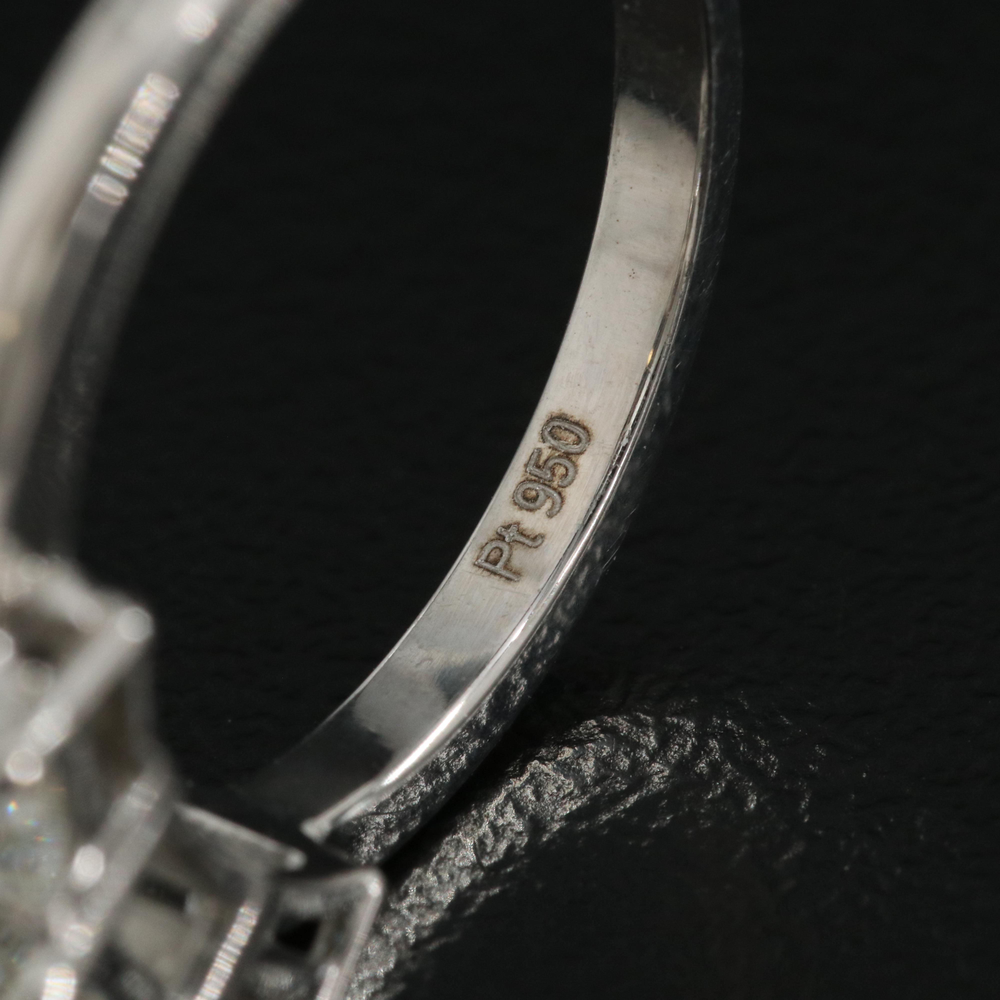 Platinum 2.01 CTW Flawless and Internally Flawless Diamond Ring with GIA Reports