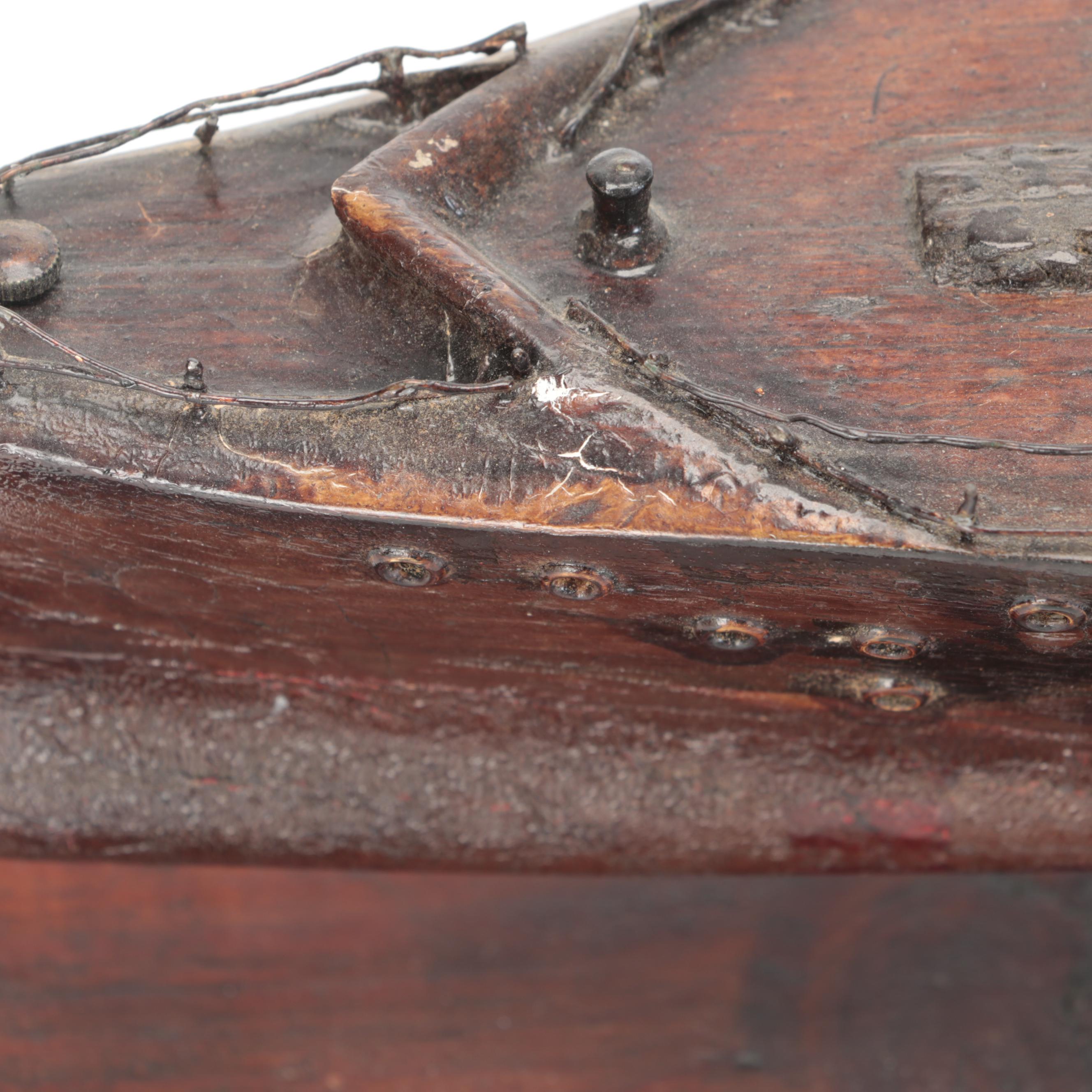SS Normandie Wooden Model Ship