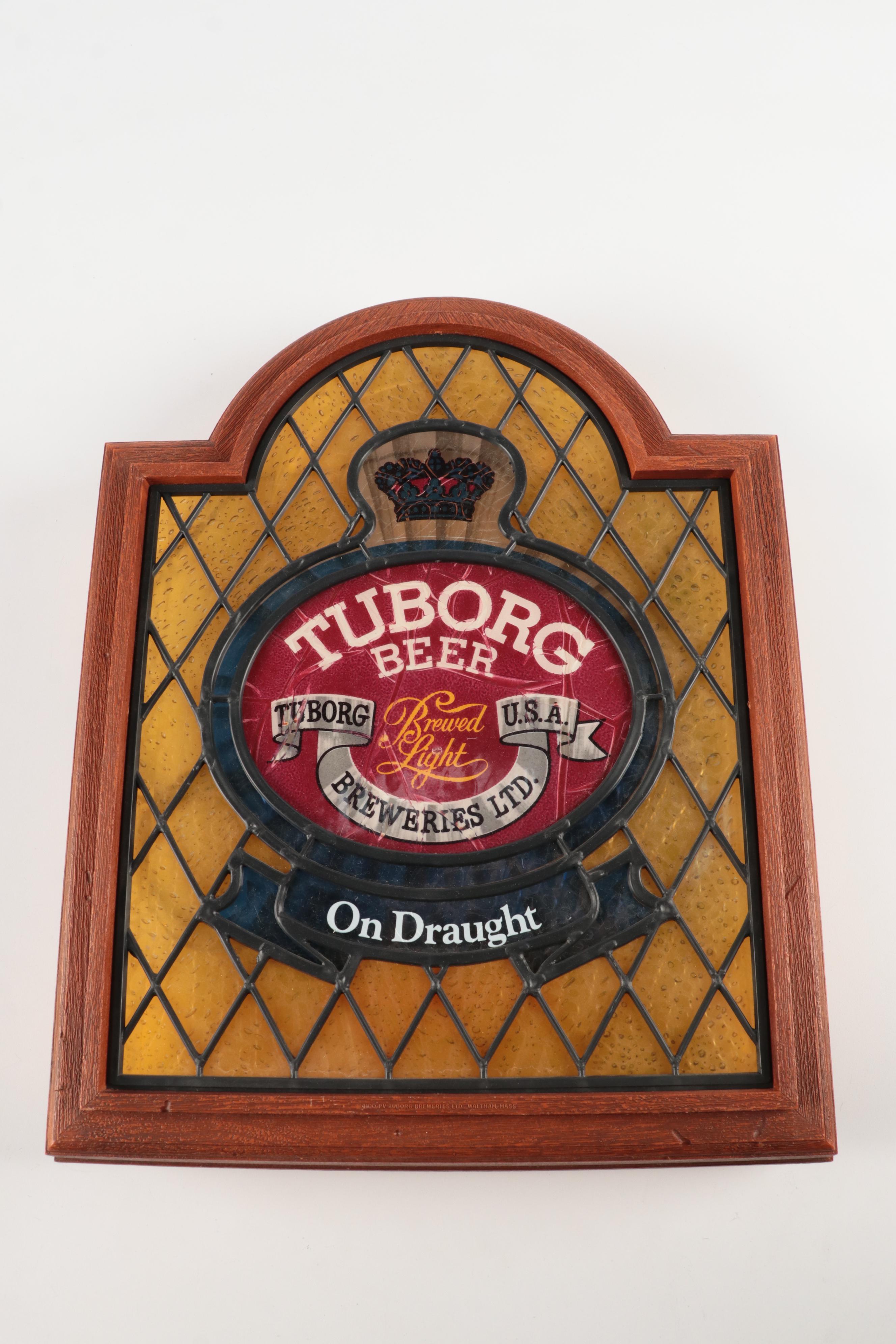 Miller Lite, Tuborg Beer with Other Illuminated Clocks and Sign