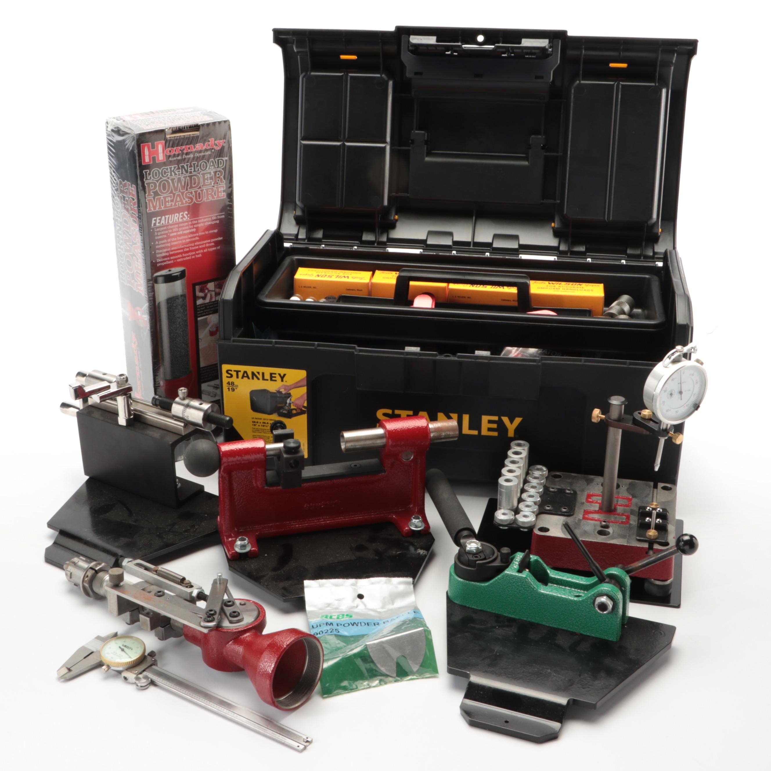 Hornady Lock-n-Load Concentricity Tool with Other Reloading Tools