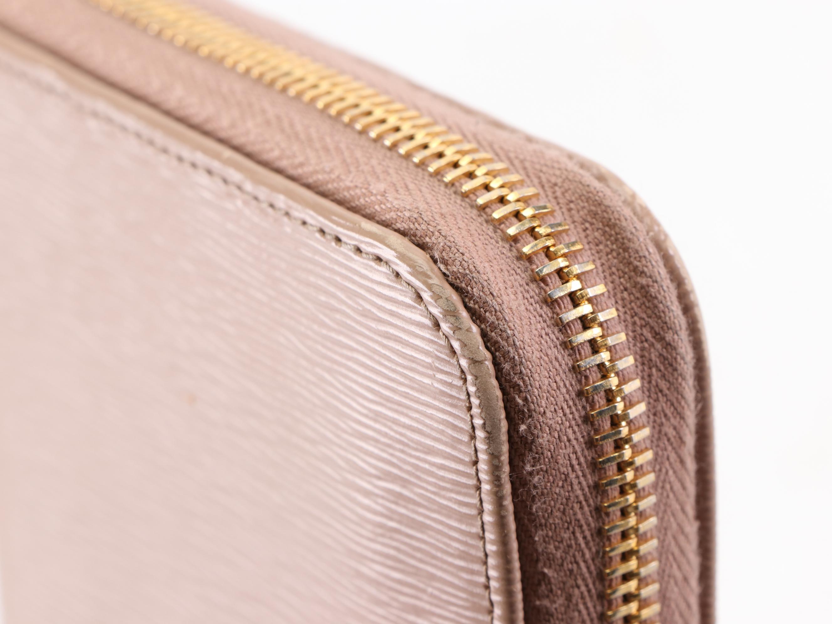 Prada Textured Leather Zip-Around Wallet