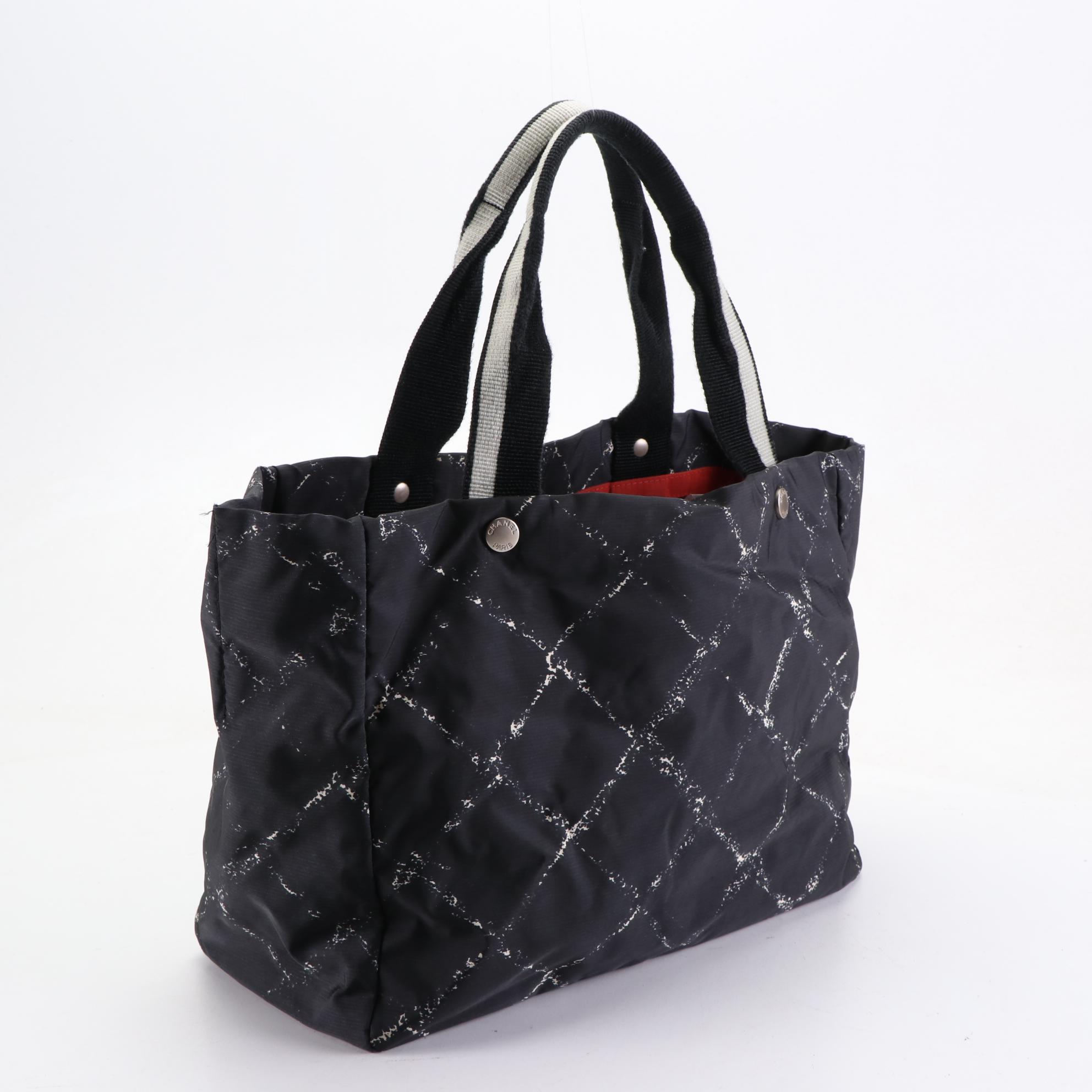Chanel Travel Line Tote Bag in Printed Nylon