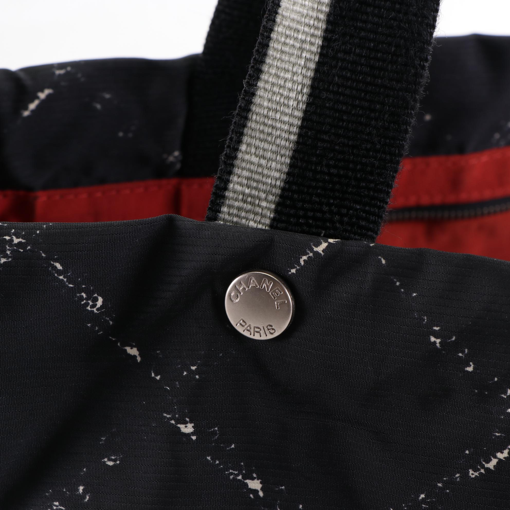 Chanel Travel Line Tote Bag in Printed Nylon